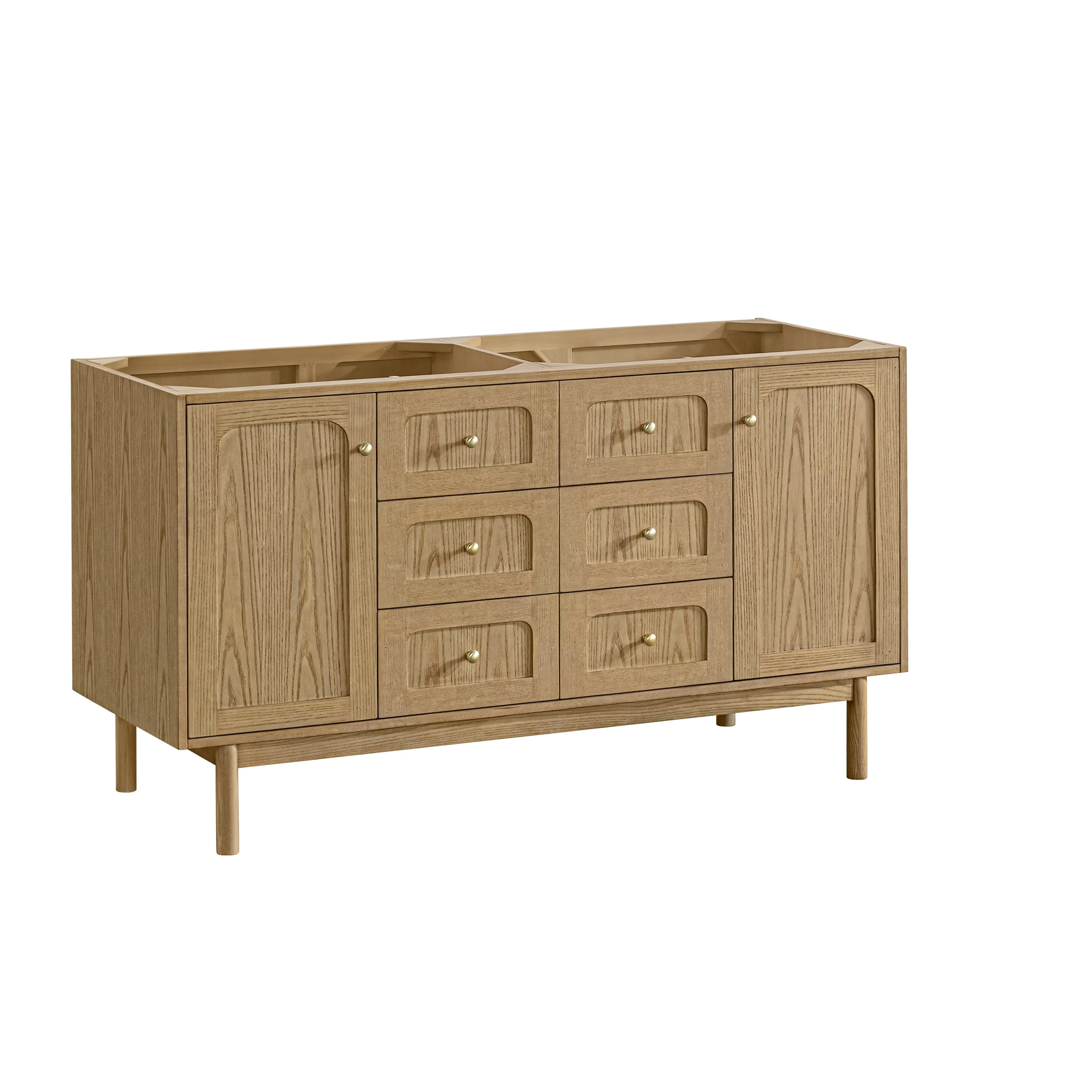 Laurent 60 Double Vanity. Light Natural Oak - 60D