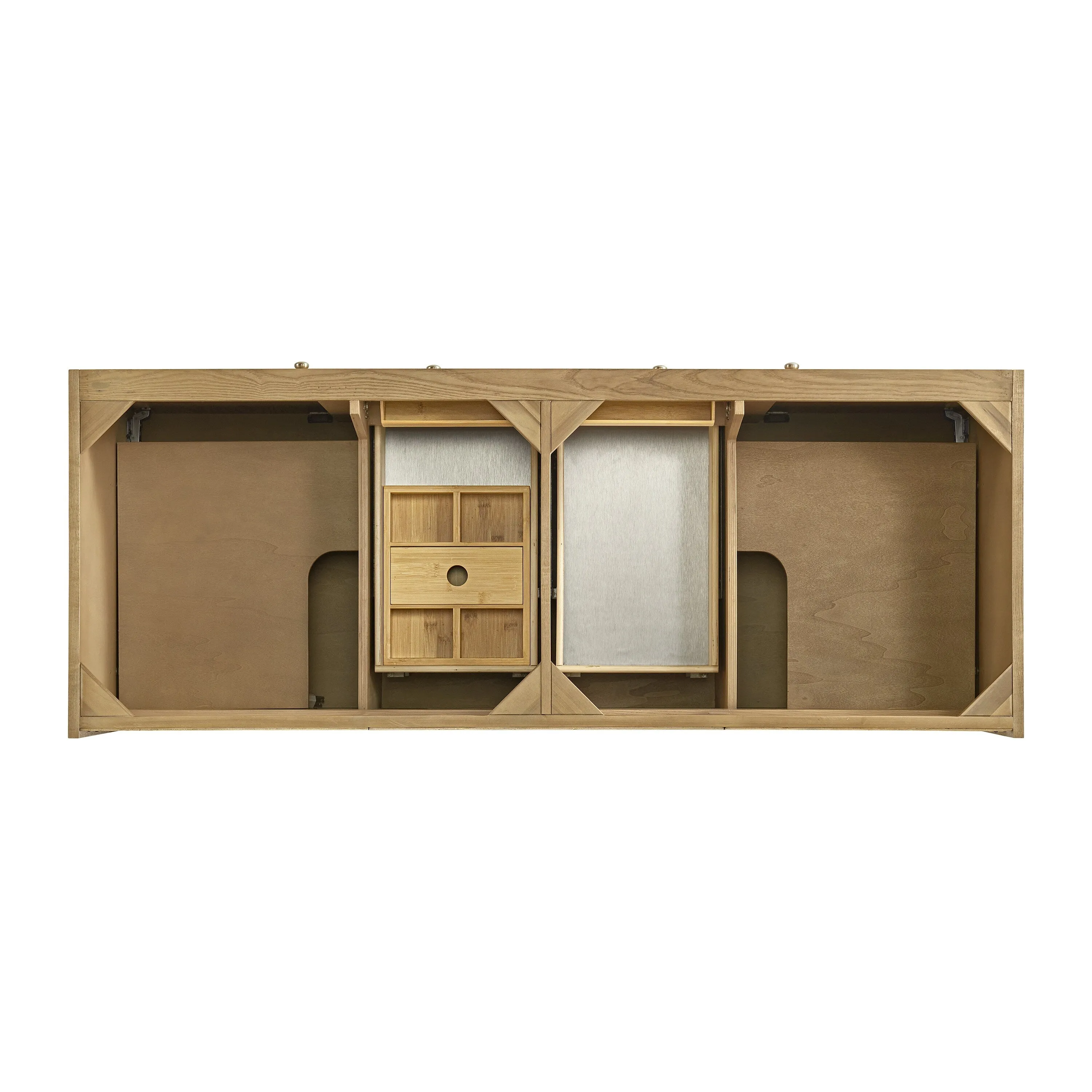 Laurent 60 Double Vanity. Light Natural Oak - 60D
