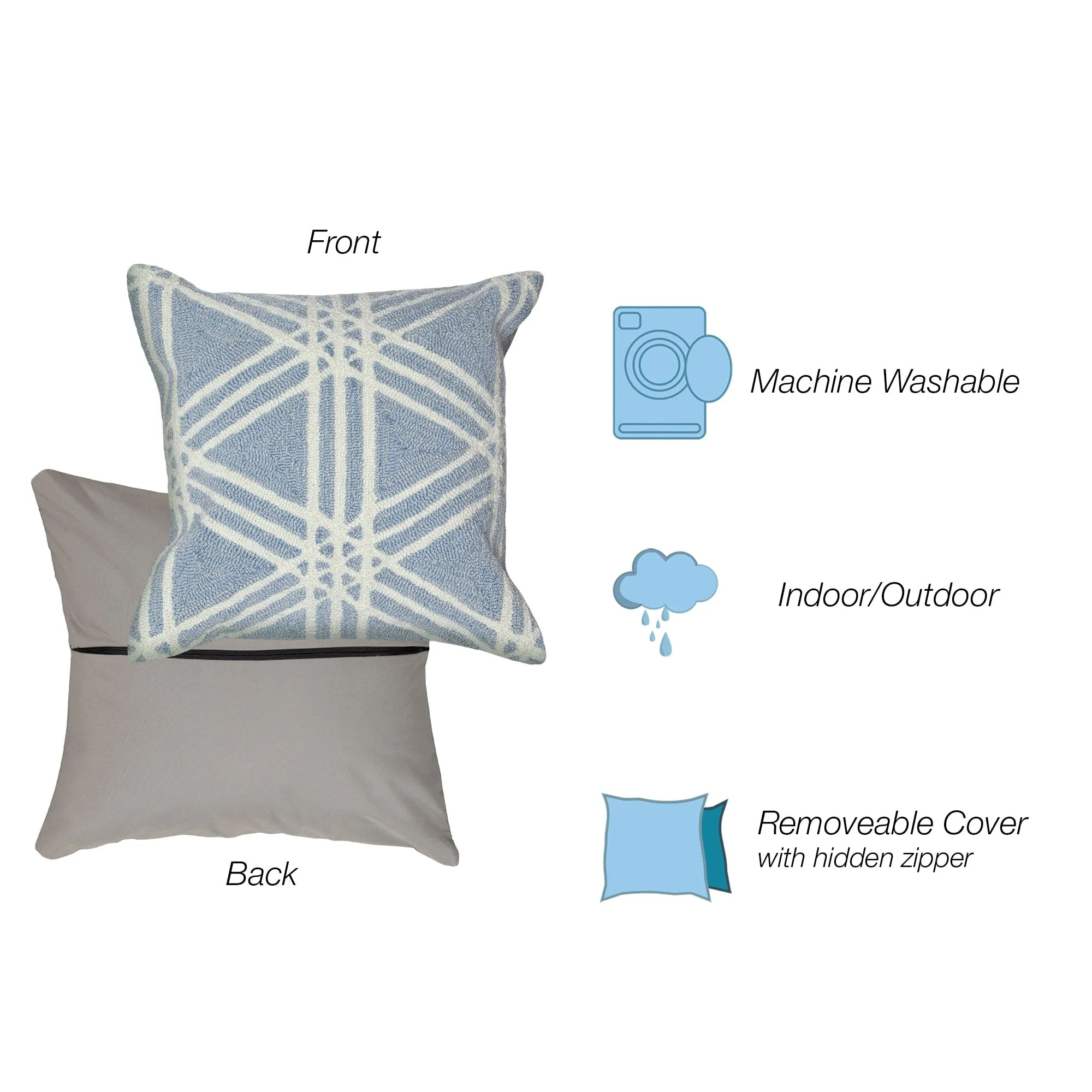 Liora Manne Frontporch Hex Indoor/Outdoor Pillow