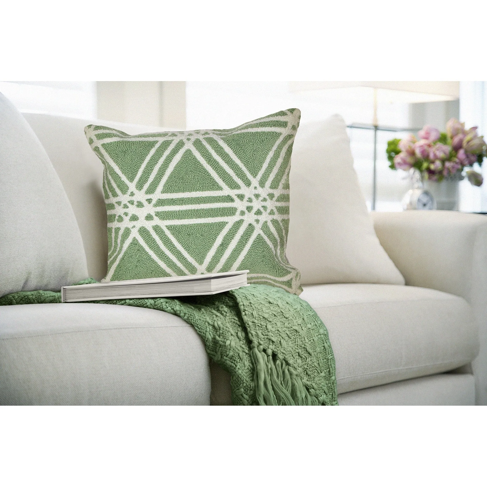Liora Manne Frontporch Hex Indoor/Outdoor Pillow