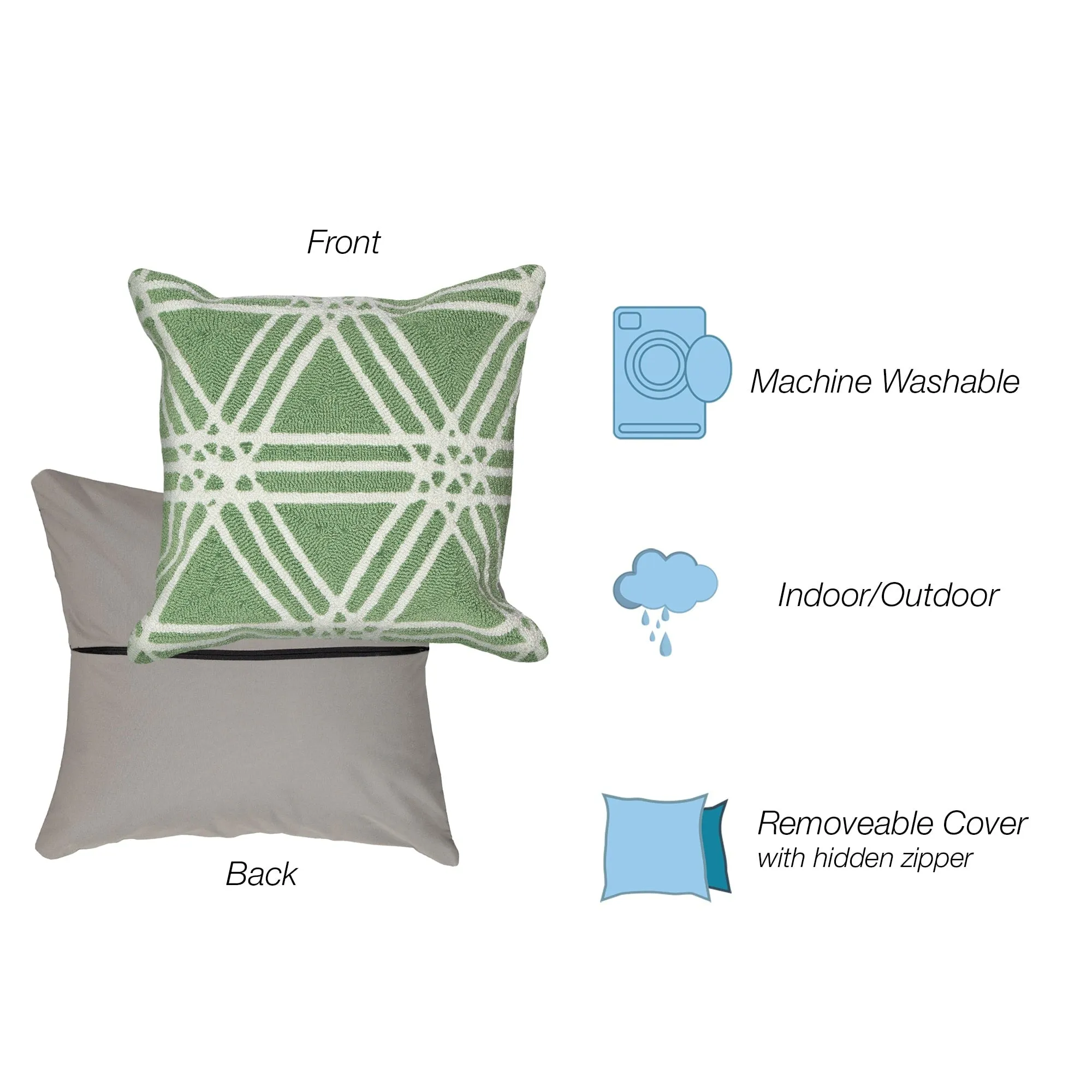 Liora Manne Frontporch Hex Indoor/Outdoor Pillow