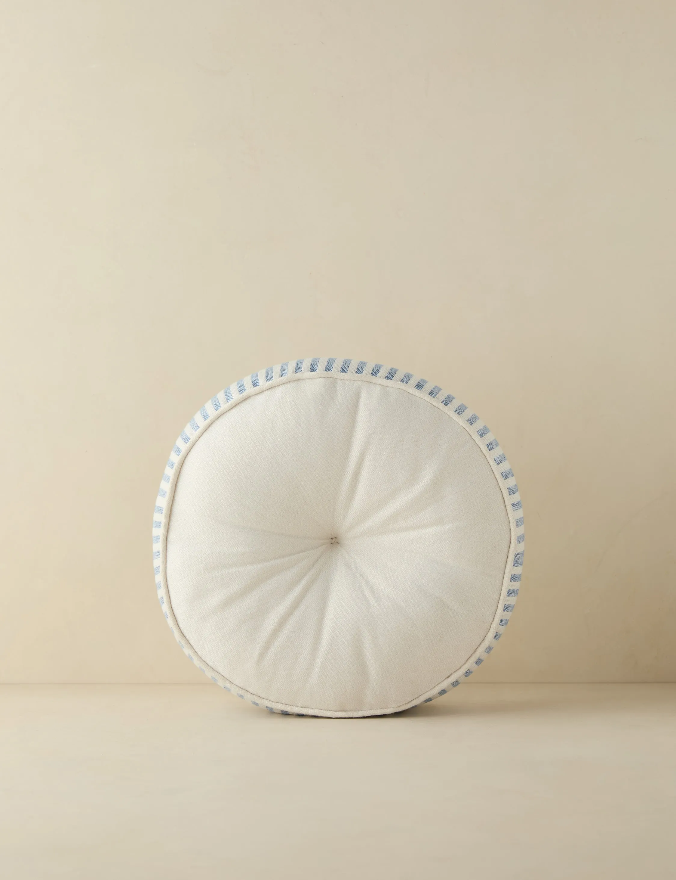 Littu Indoor / Outdoor Striped Disc Pillow by Sarah Sherman Samuel