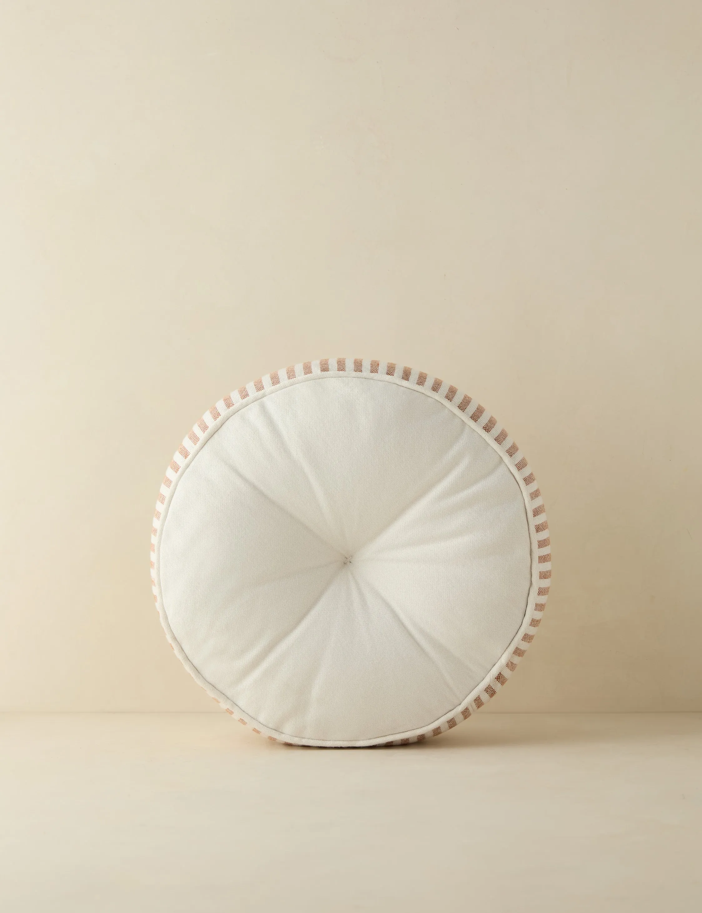 Littu Indoor / Outdoor Striped Disc Pillow by Sarah Sherman Samuel
