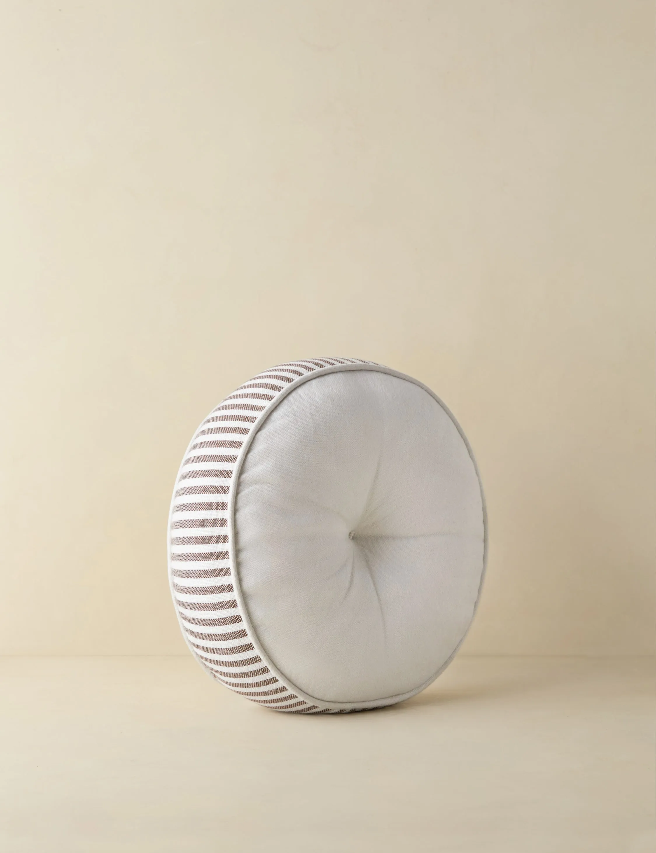 Littu Indoor / Outdoor Striped Disc Pillow by Sarah Sherman Samuel