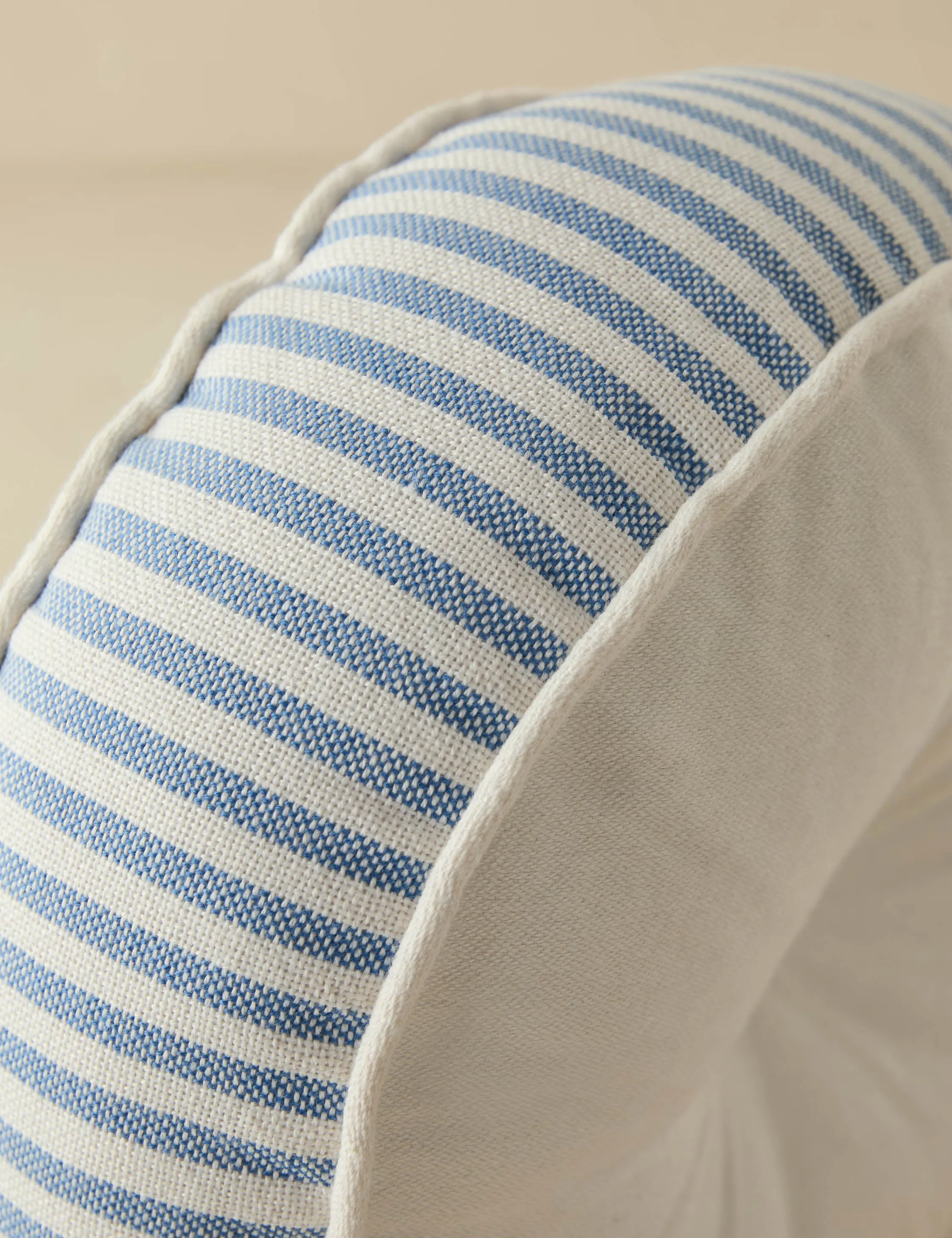 Littu Indoor / Outdoor Striped Disc Pillow by Sarah Sherman Samuel