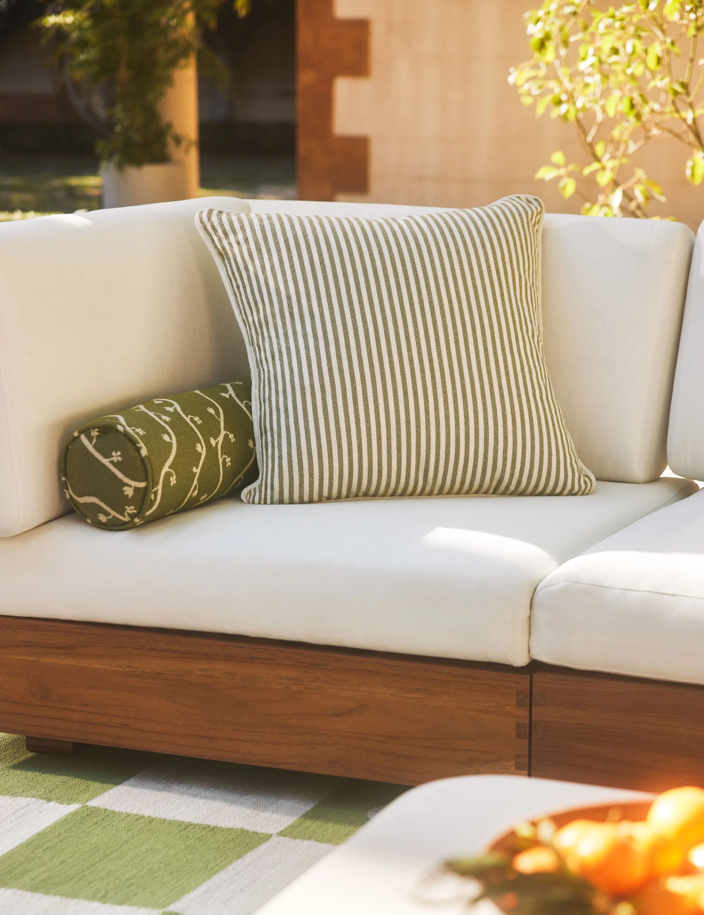 Littu Indoor / Outdoor Striped Pillow by Sarah Sherman Samuel