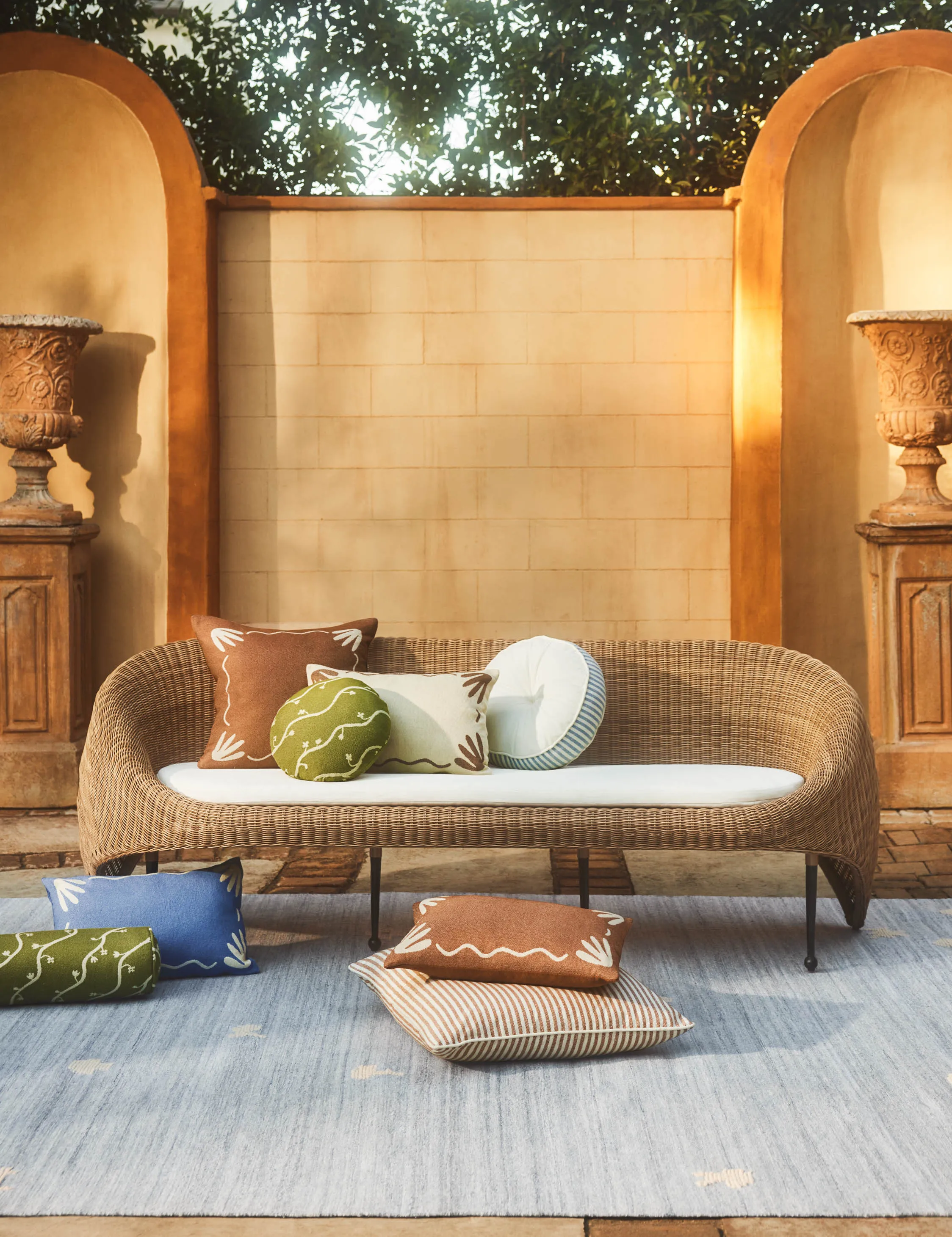 Littu Indoor / Outdoor Striped Pillow by Sarah Sherman Samuel