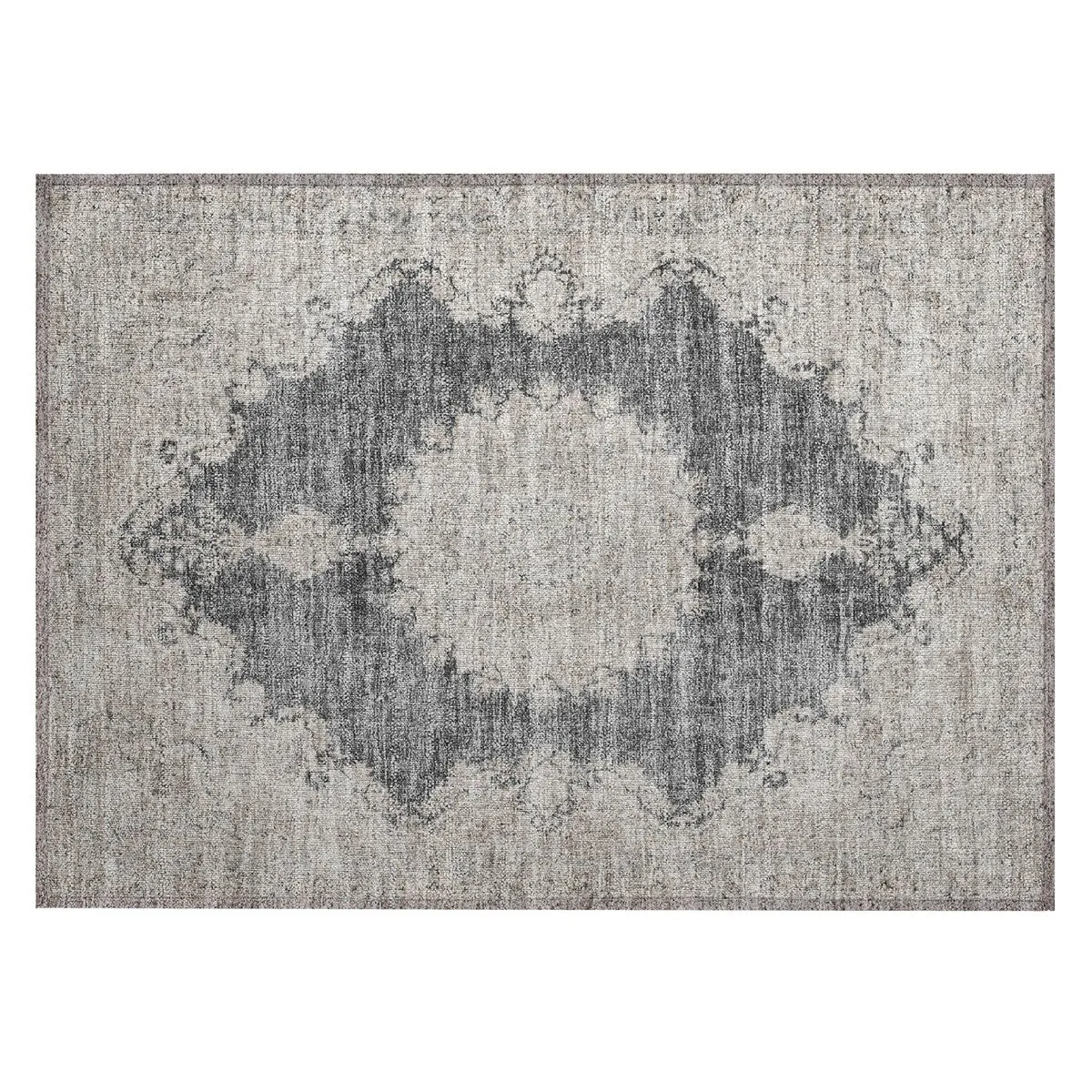 Machine Washable Indoor/ Outdoor Vintage Traditional Chantille Rug