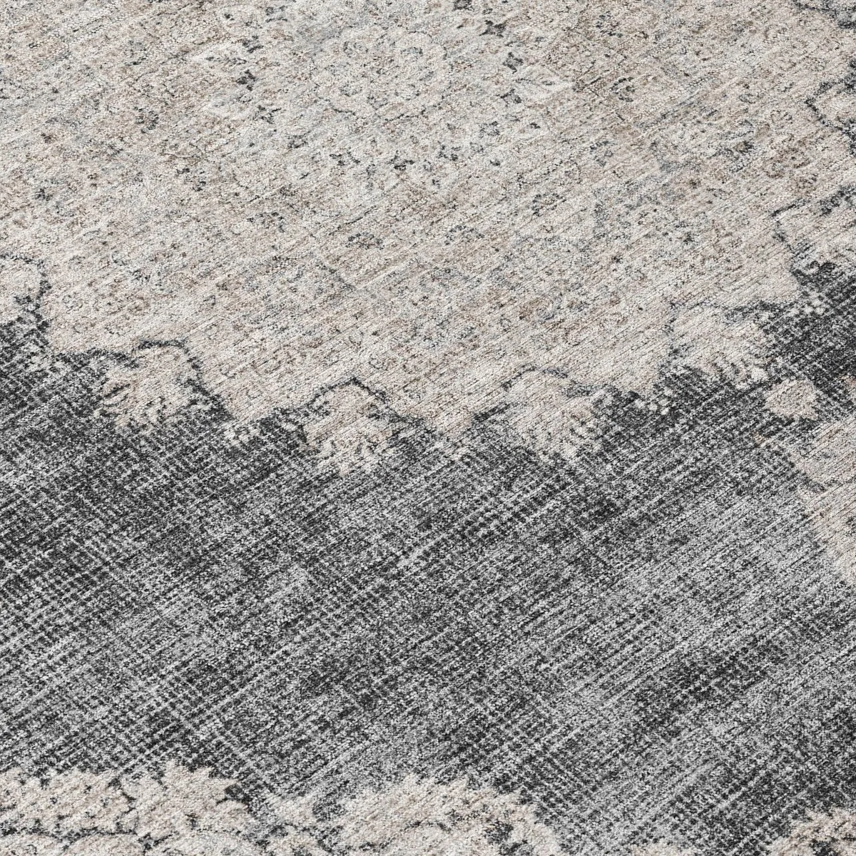 Machine Washable Indoor/ Outdoor Vintage Traditional Chantille Rug