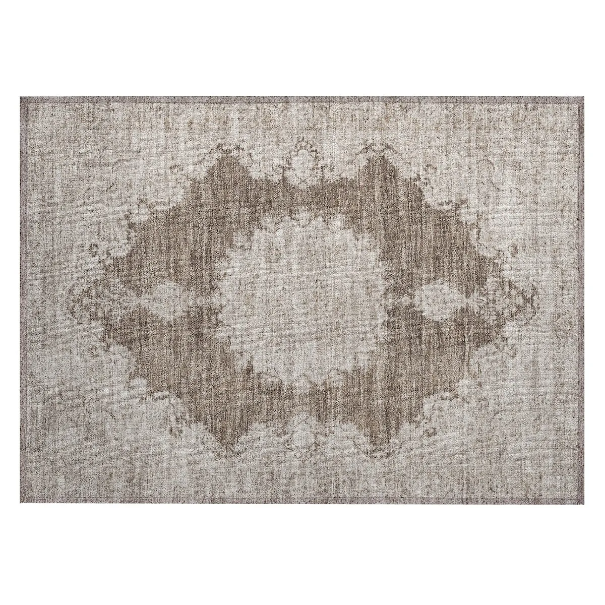 Machine Washable Indoor/ Outdoor Vintage Traditional Chantille Rug