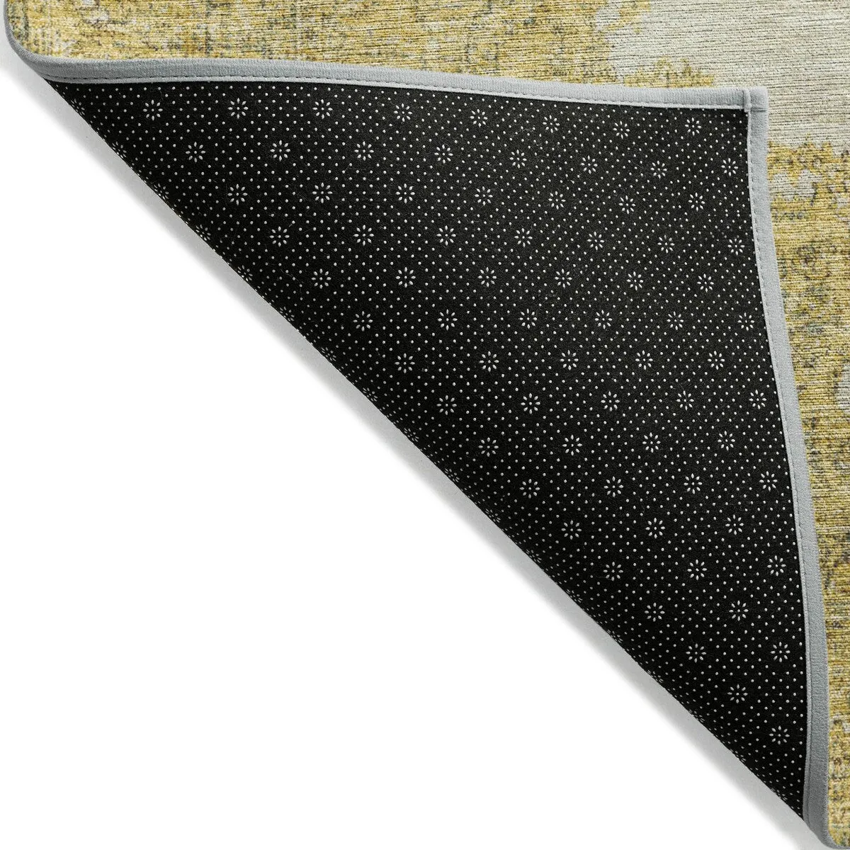 Machine Washable Indoor/ Outdoor Vintage Traditional Chantille Rug