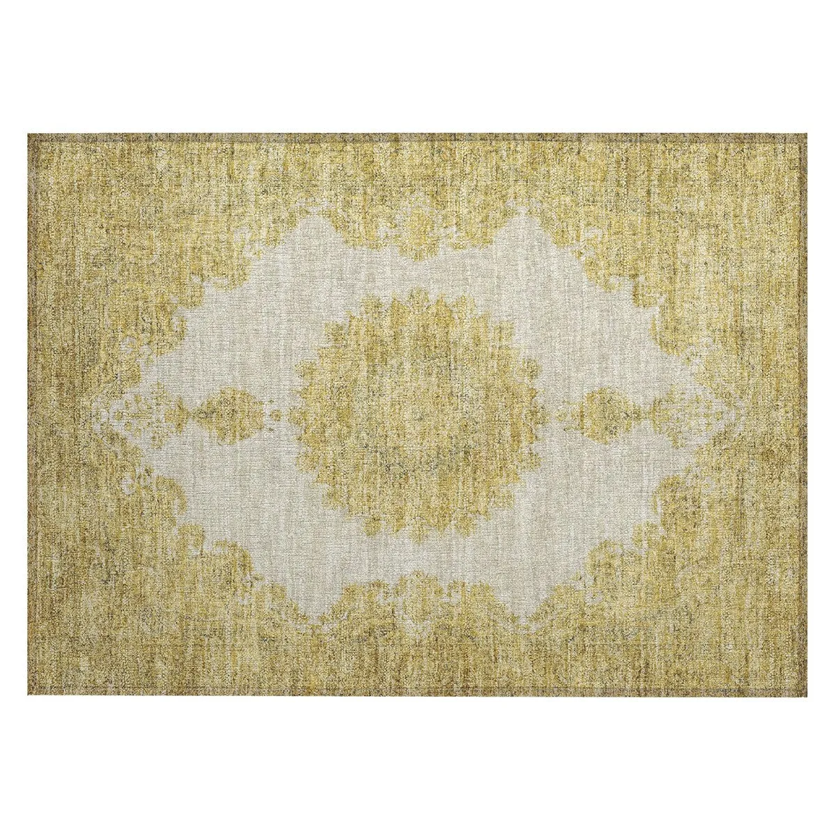 Machine Washable Indoor/ Outdoor Vintage Traditional Chantille Rug