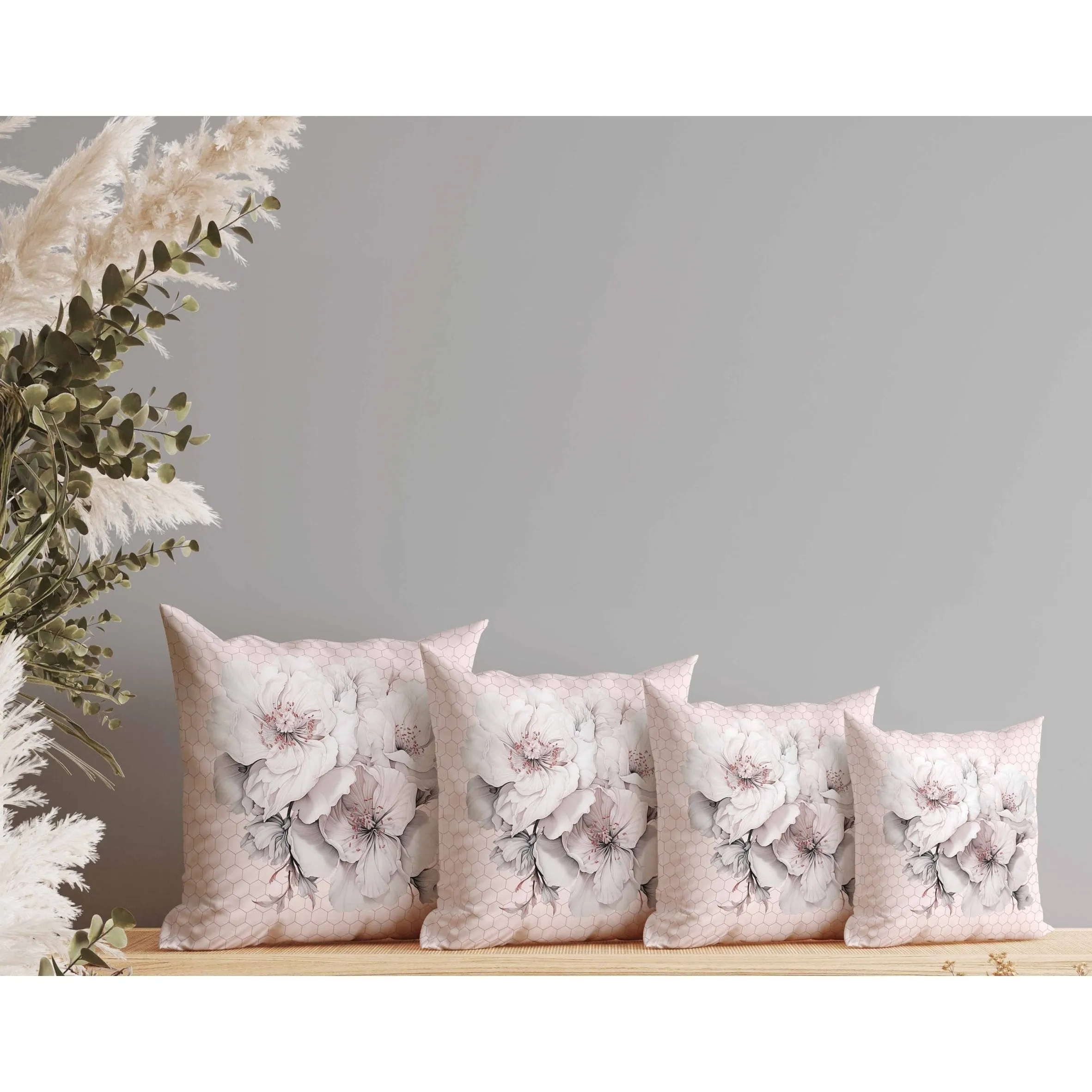 Magnolia Majesty Indoor/Outdoor Reversible Throw Pillow Pink