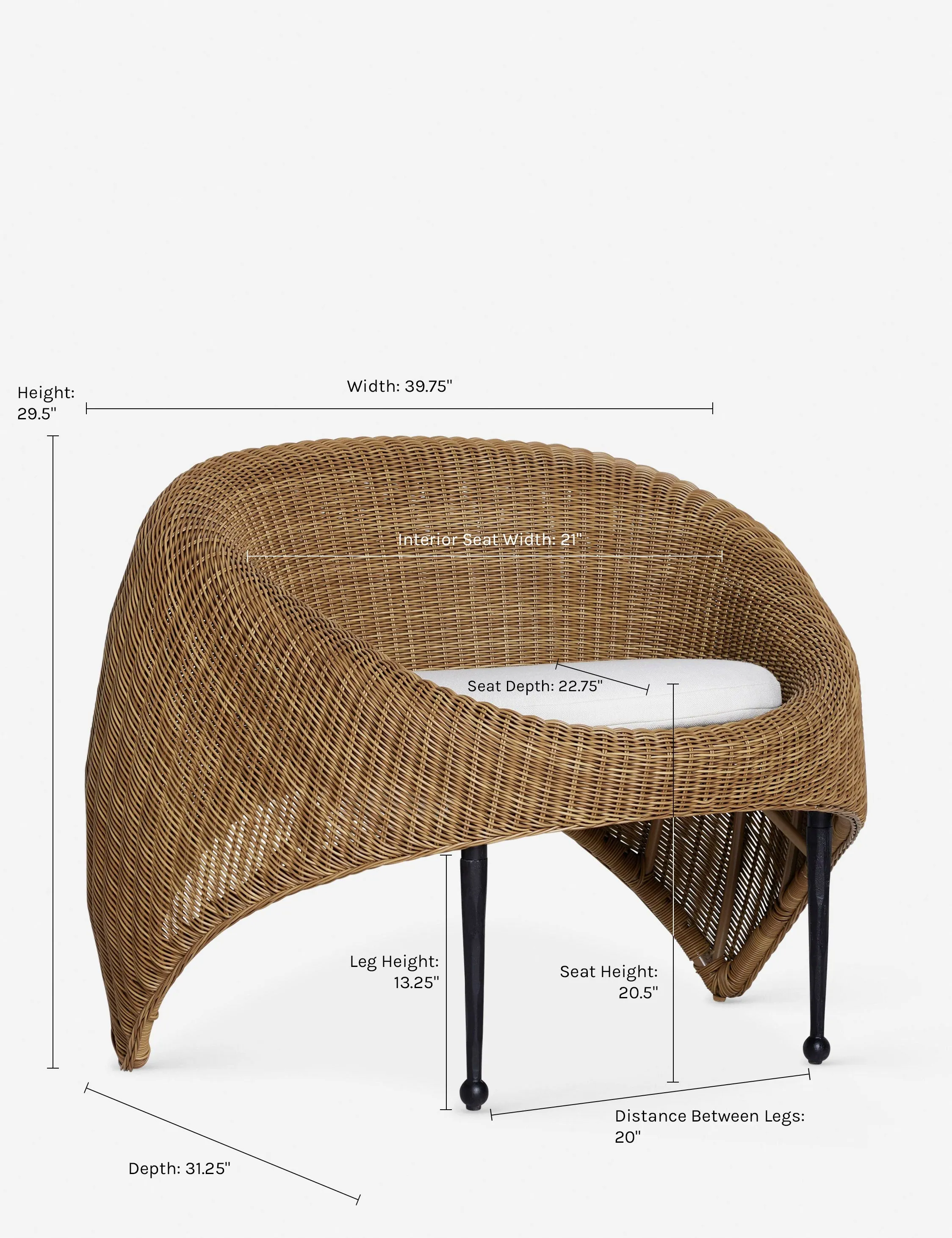 Marisol Outdoor Accent Chair by Sarah Sherman Samuel