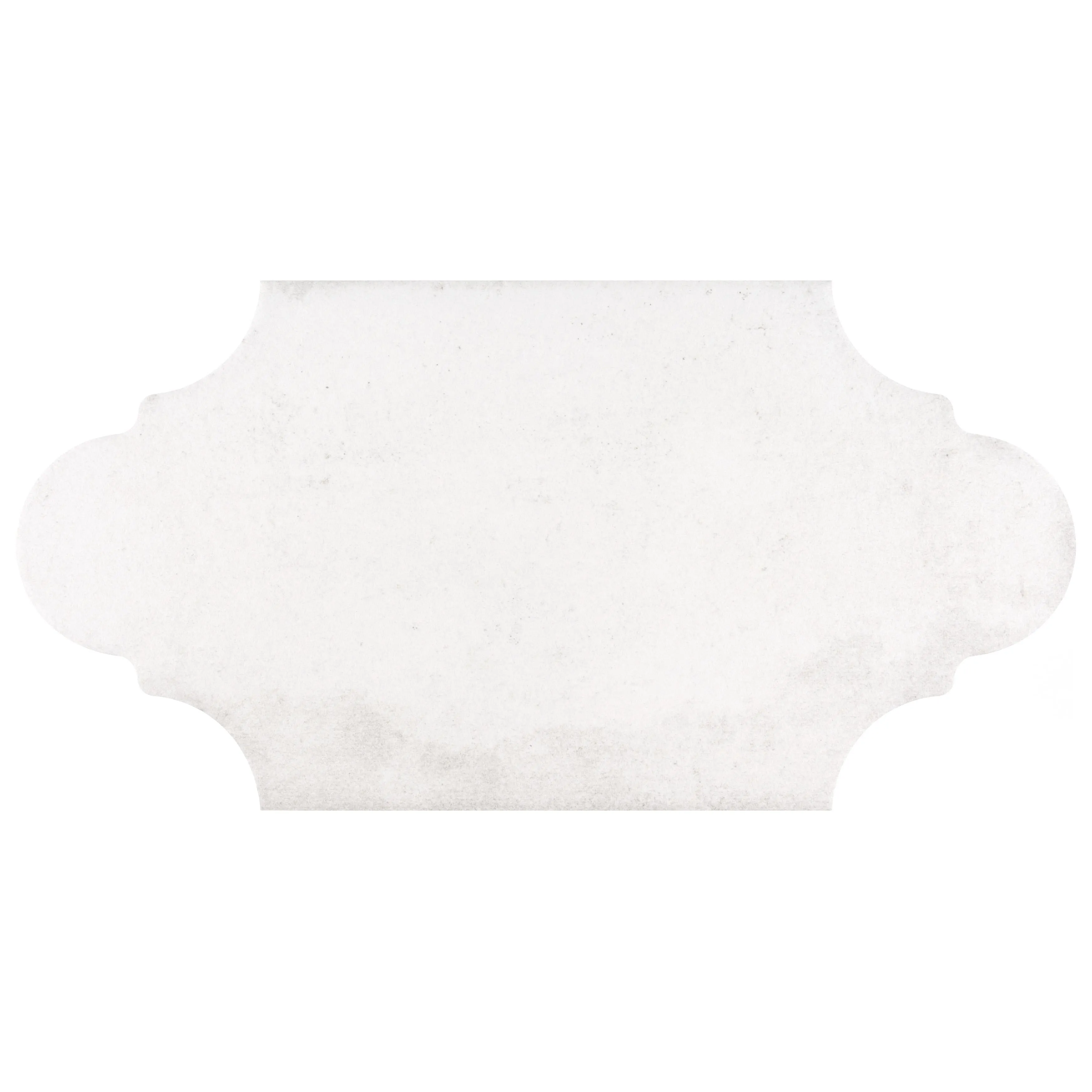 Merola Tile Alhama Provenzal White 6-1/4 x 12-3/4 Porcelain Floor and Wall Tile