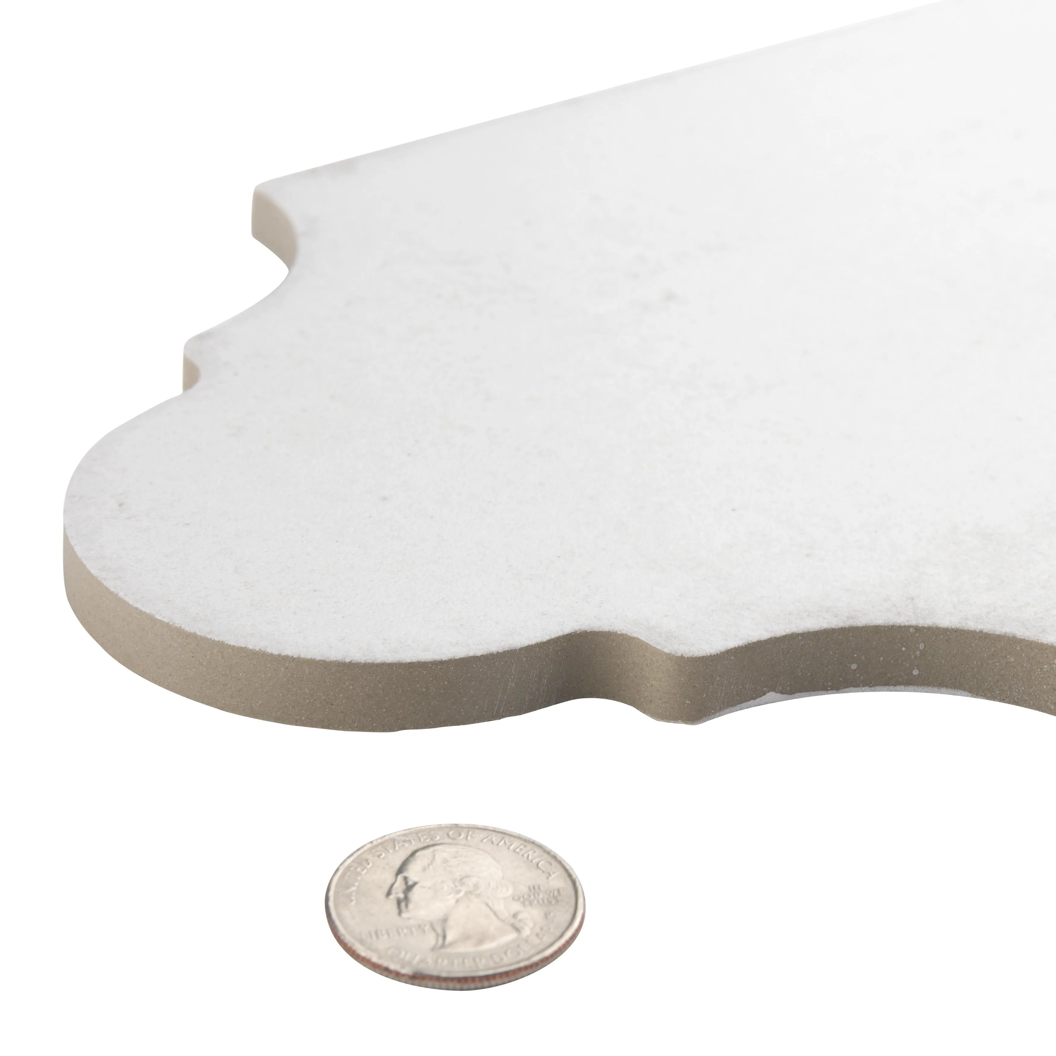 Merola Tile Alhama Provenzal White 6-1/4 x 12-3/4 Porcelain Floor and Wall Tile