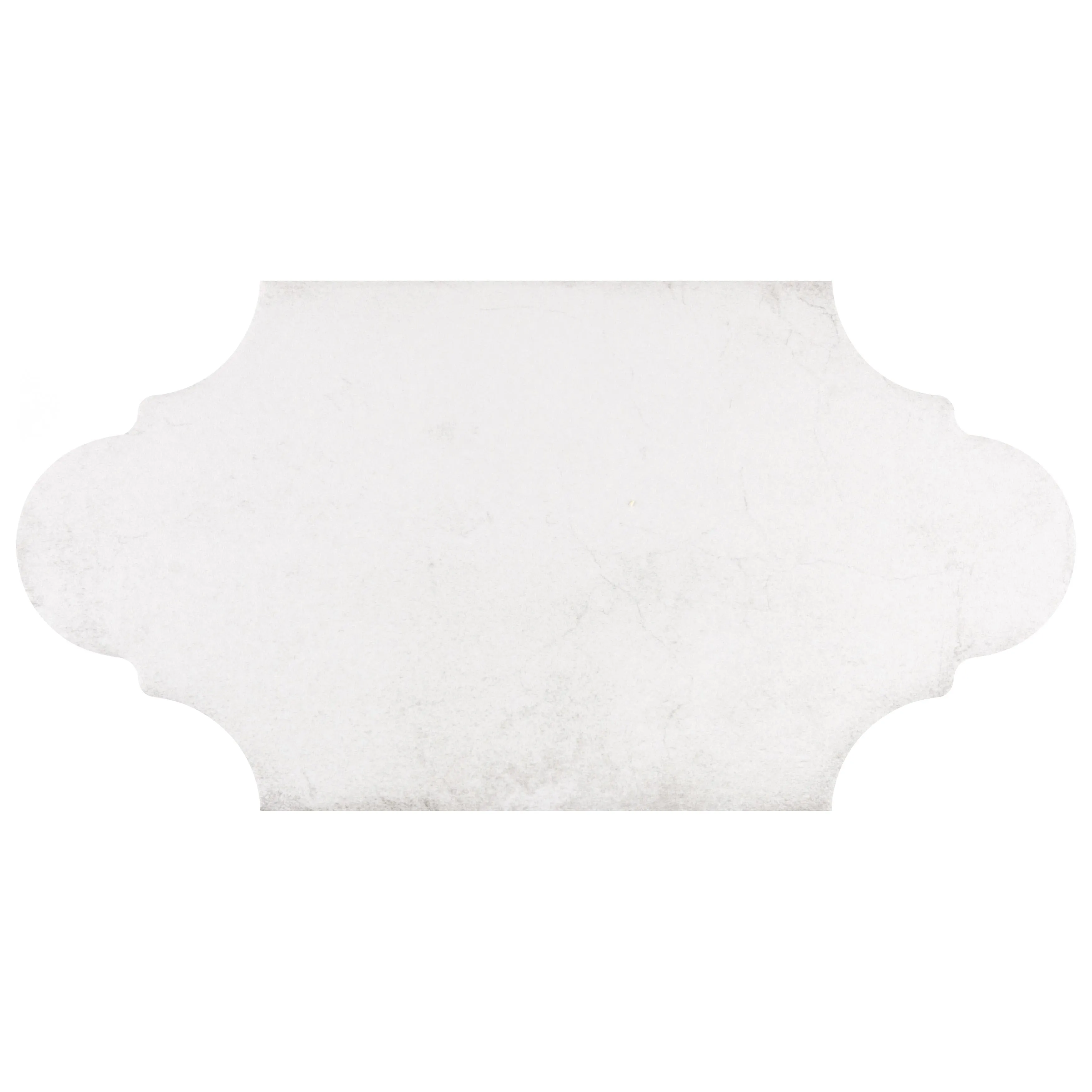 Merola Tile Alhama Provenzal White 6-1/4 x 12-3/4 Porcelain Floor and Wall Tile