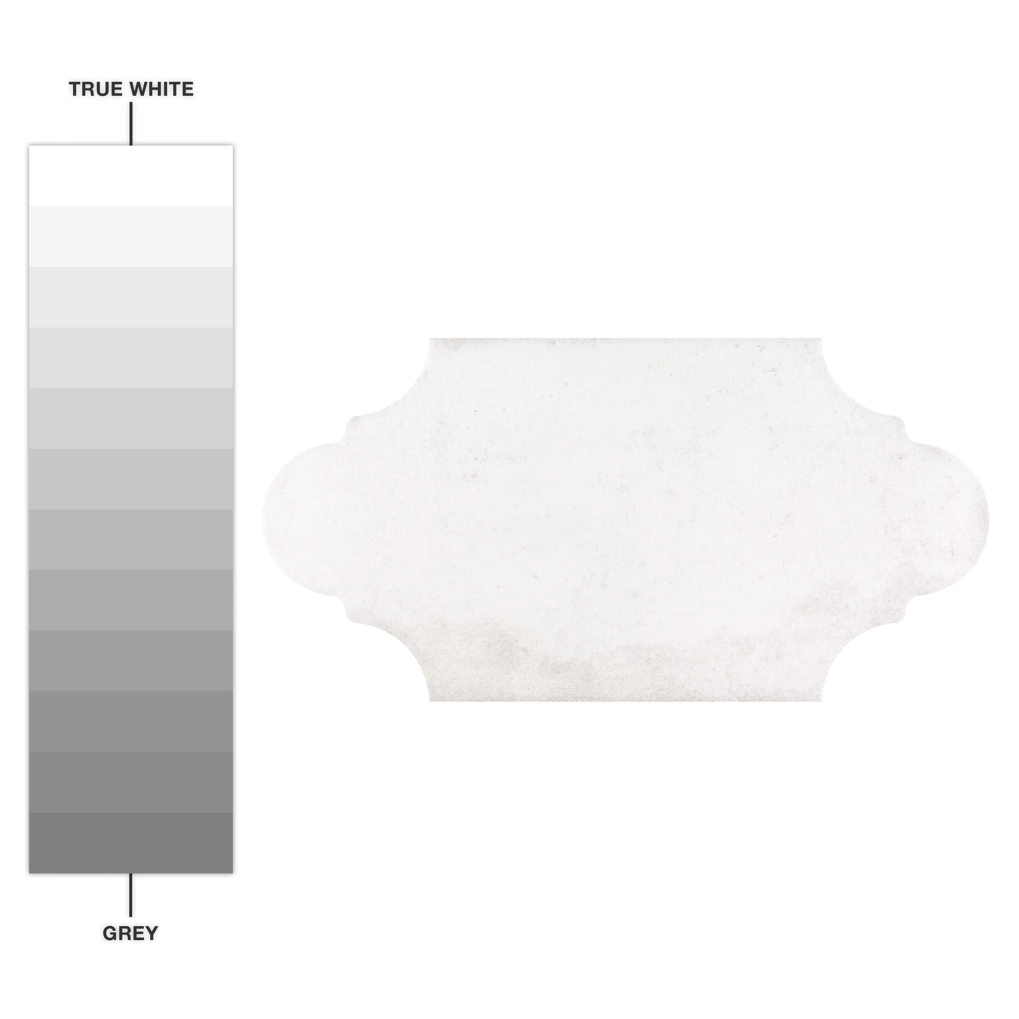 Merola Tile Alhama Provenzal White 6-1/4 x 12-3/4 Porcelain Floor and Wall Tile