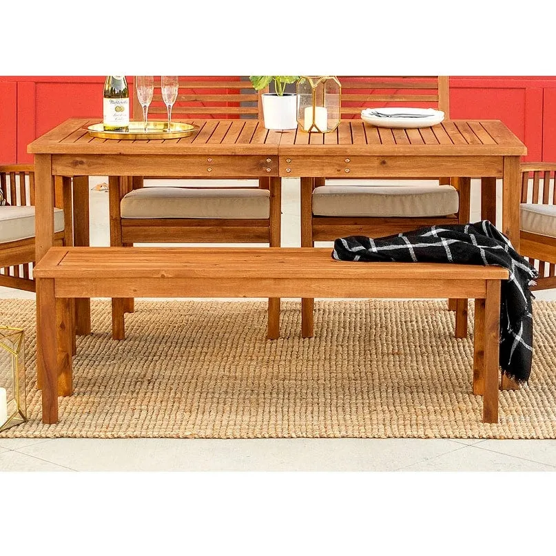 Middlebrook Surfside 53-inch Acacia Wood Outdoor Bench