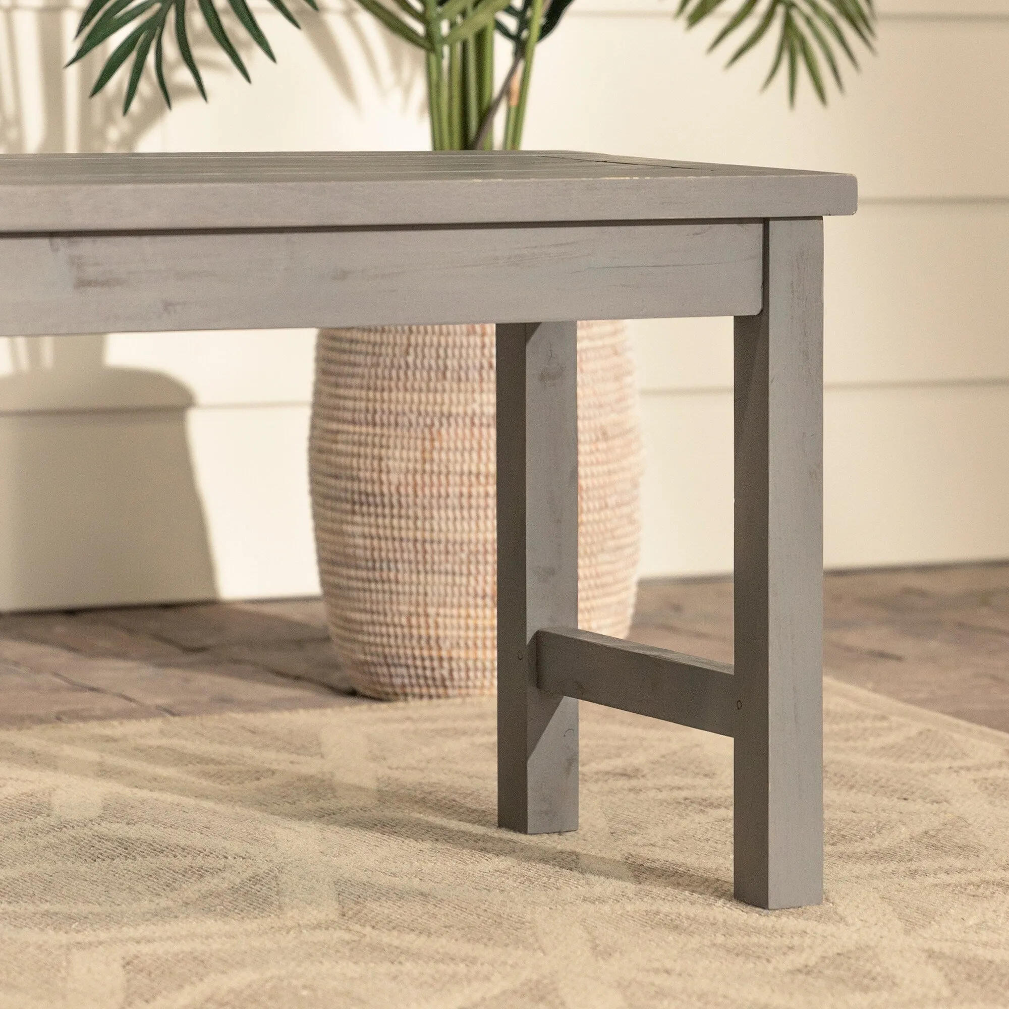 Middlebrook Surfside 53-inch Acacia Wood Outdoor Bench