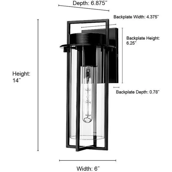 Millennium Lighting 10501 Russell 14 Tall Outdoor Wall Sconce with