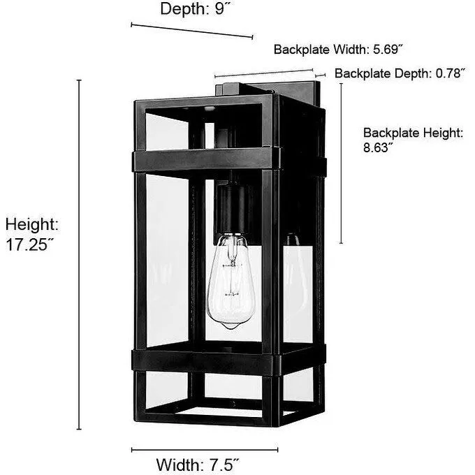 Millennium Lighting 10711 Payton 17 Tall Outdoor Wall Sconce with