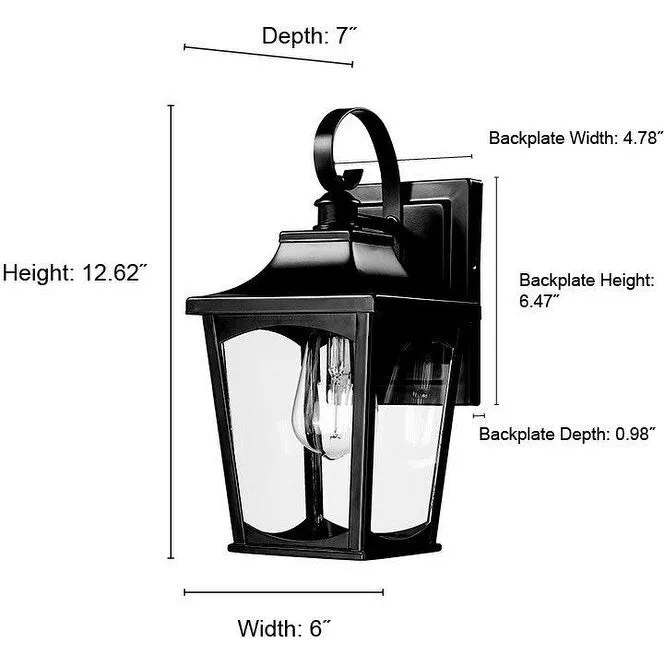 Millennium Lighting 10901 Curry 13 Tall Outdoor Wall Sconce with