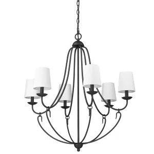 Millennium Lighting 12106 Eisley 6 Light 29 Wide Chandelier