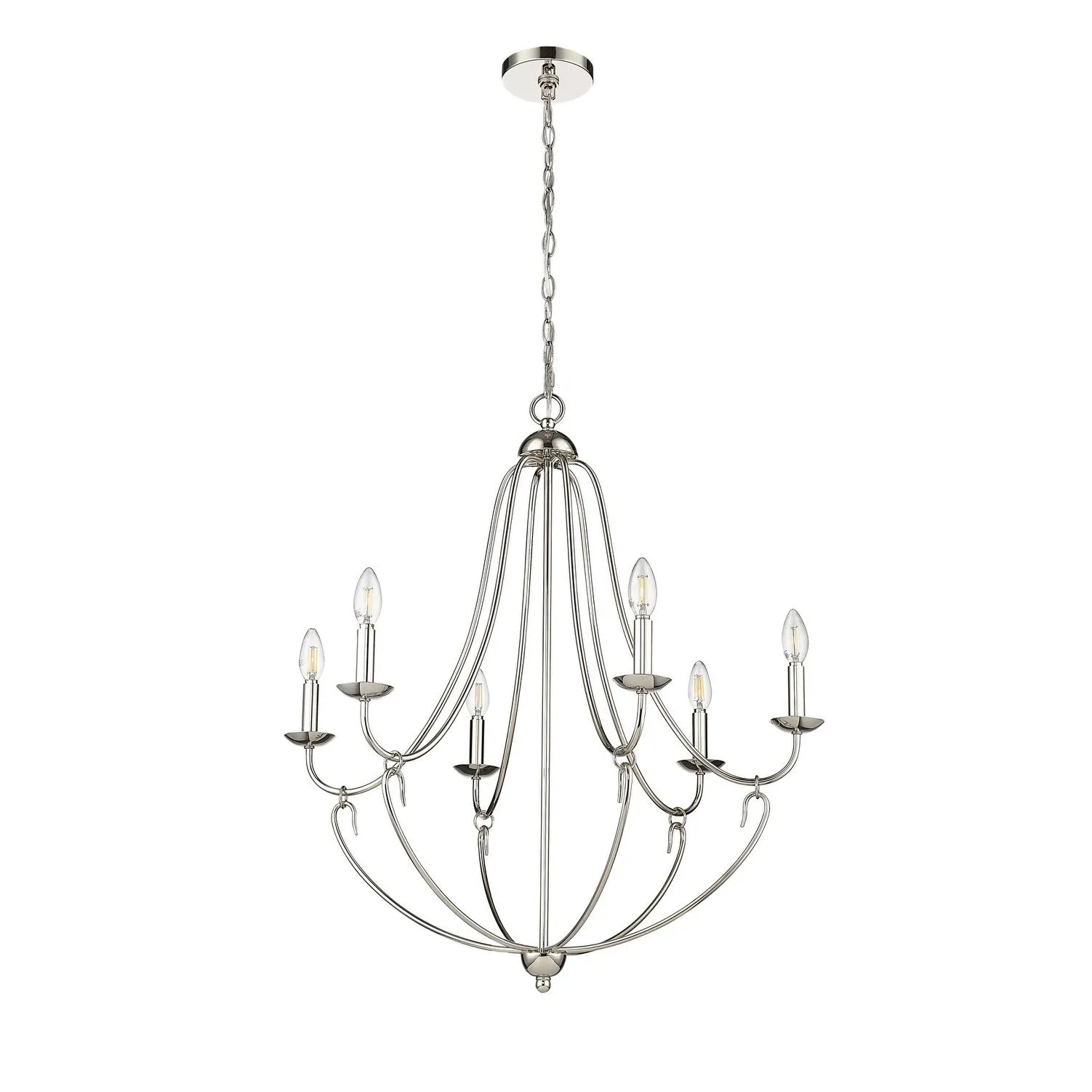 Millennium Lighting 12106 Eisley 6 Light 29 Wide Chandelier
