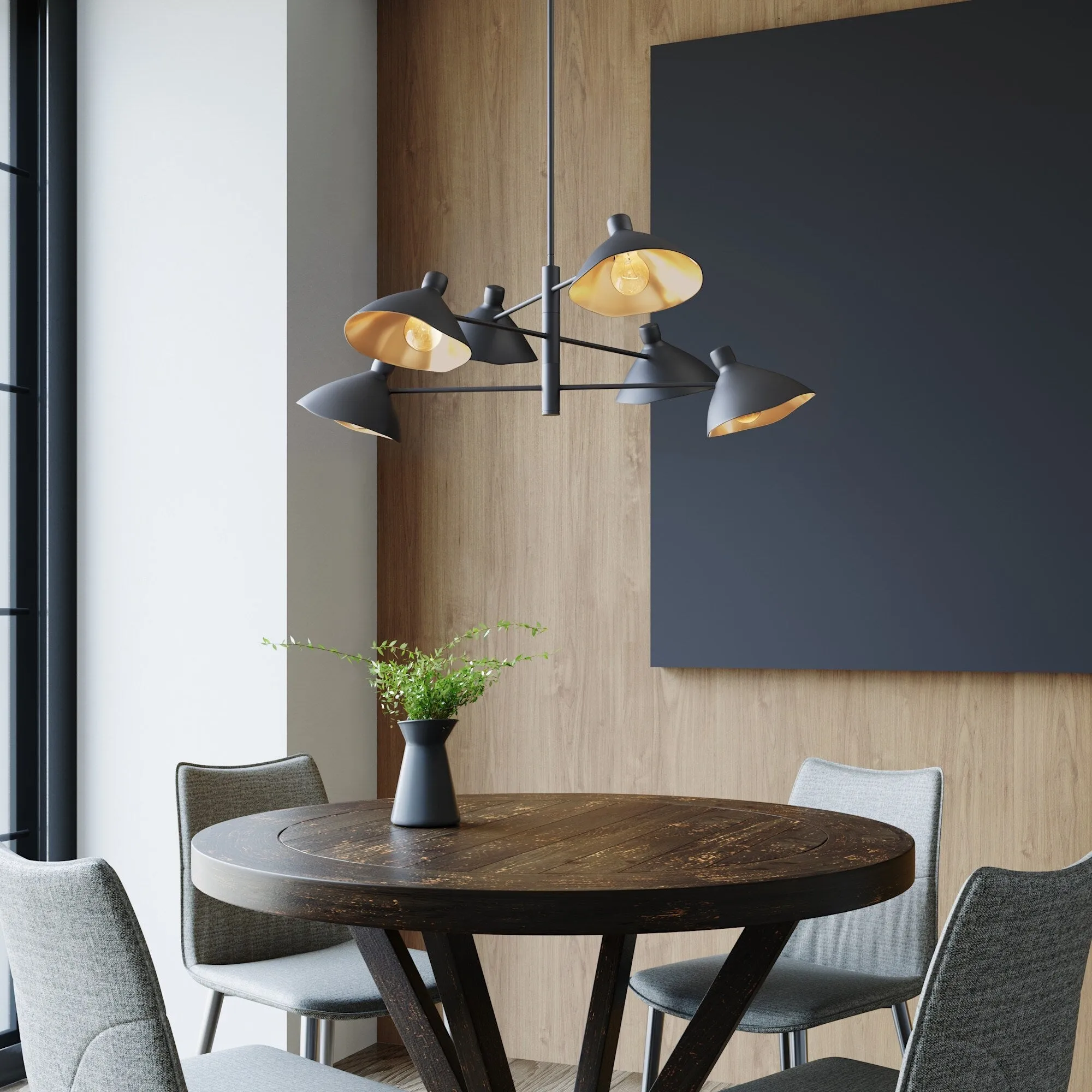 Millennium Lighting 12806 Warhol 6 Light 35 Wide Chandelier