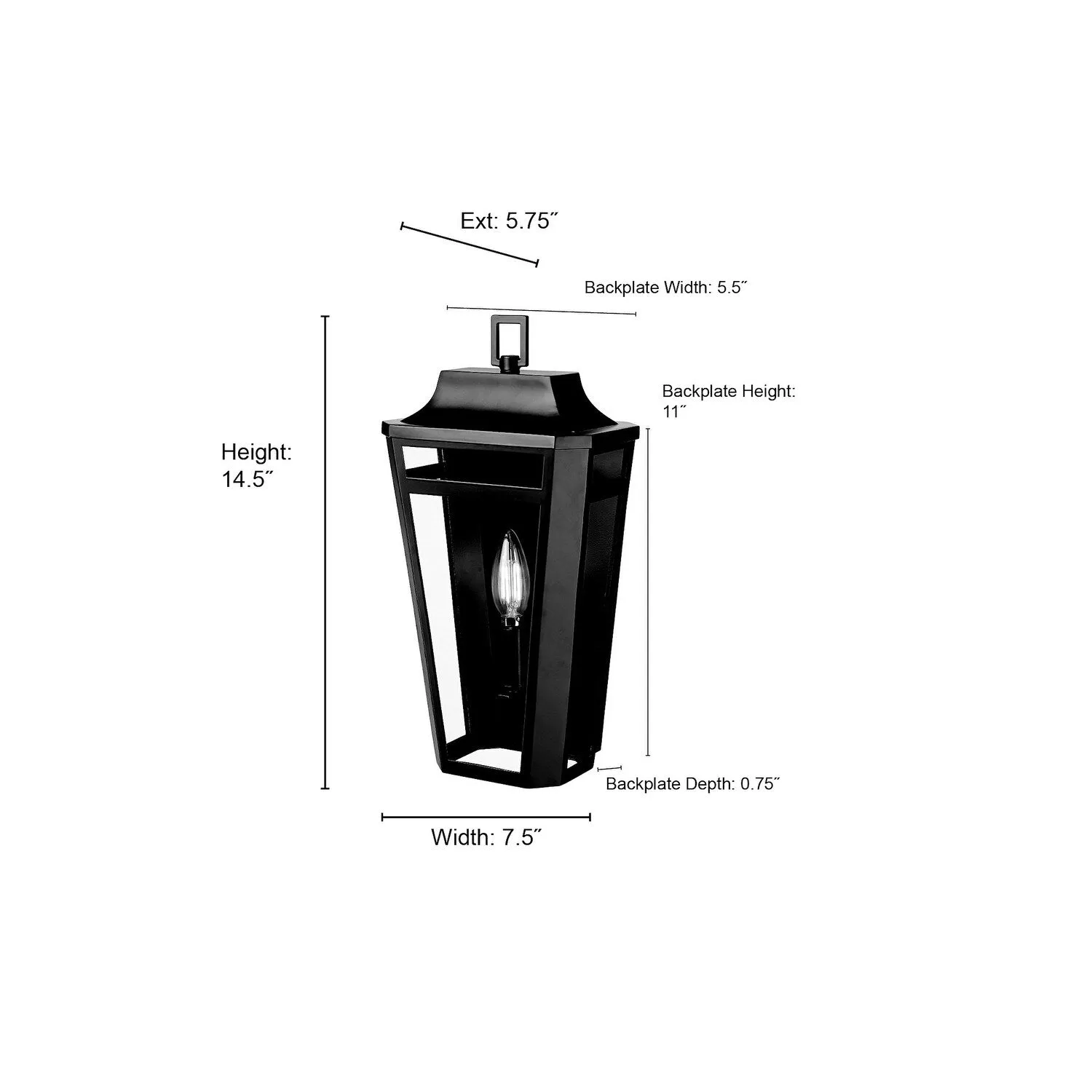 Millennium Lighting 193001 Sumerlin 15 Tall Outdoor Wall Sconce