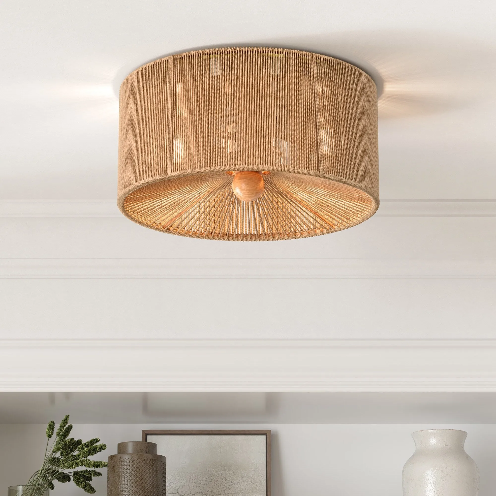 Millennium Lighting 213002 2 Light 13 Wide LED Flush Mount Drum