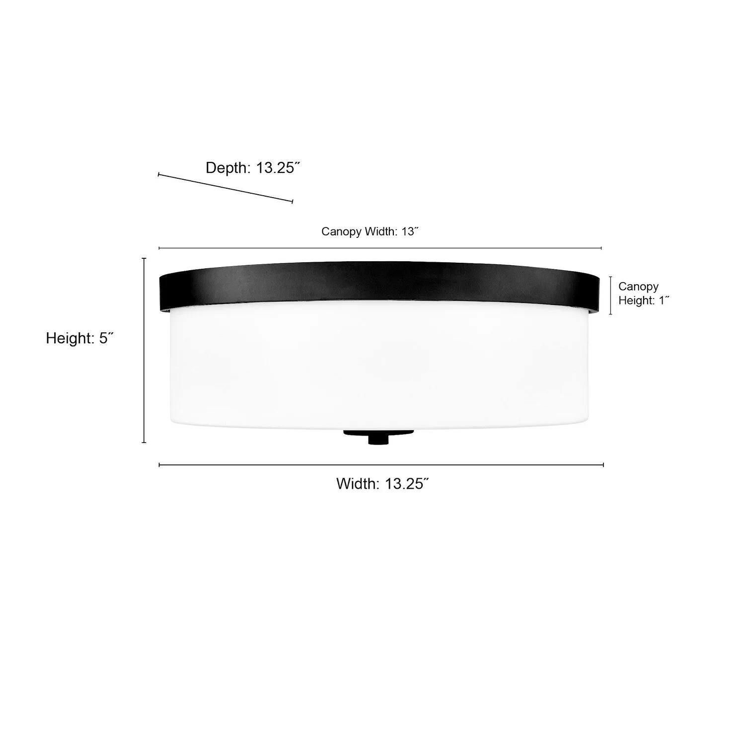 Millennium Lighting 214102 Laphia 2 Light 14 Wide Flush Mount Drum