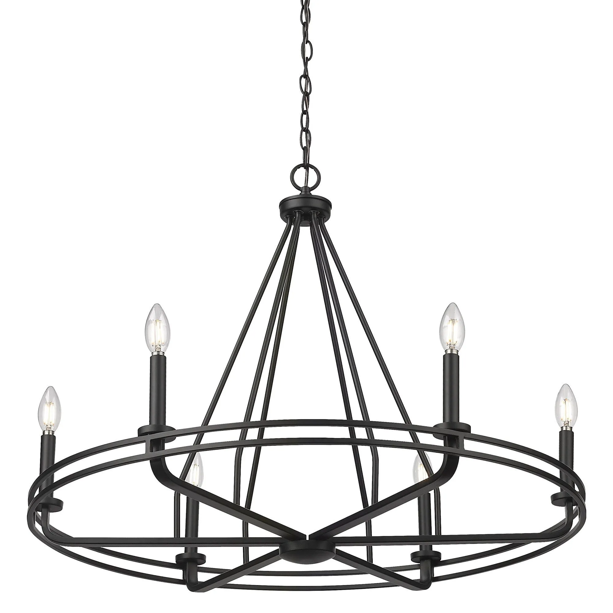 Millennium Lighting 21606 Jody 6 Light 33 Wide Pillar Candle Style