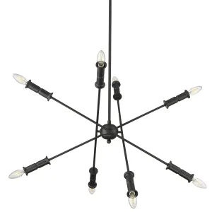 Millennium Lighting 29108 Potiss 8 Light 33 Wide Sputnik Chandelier