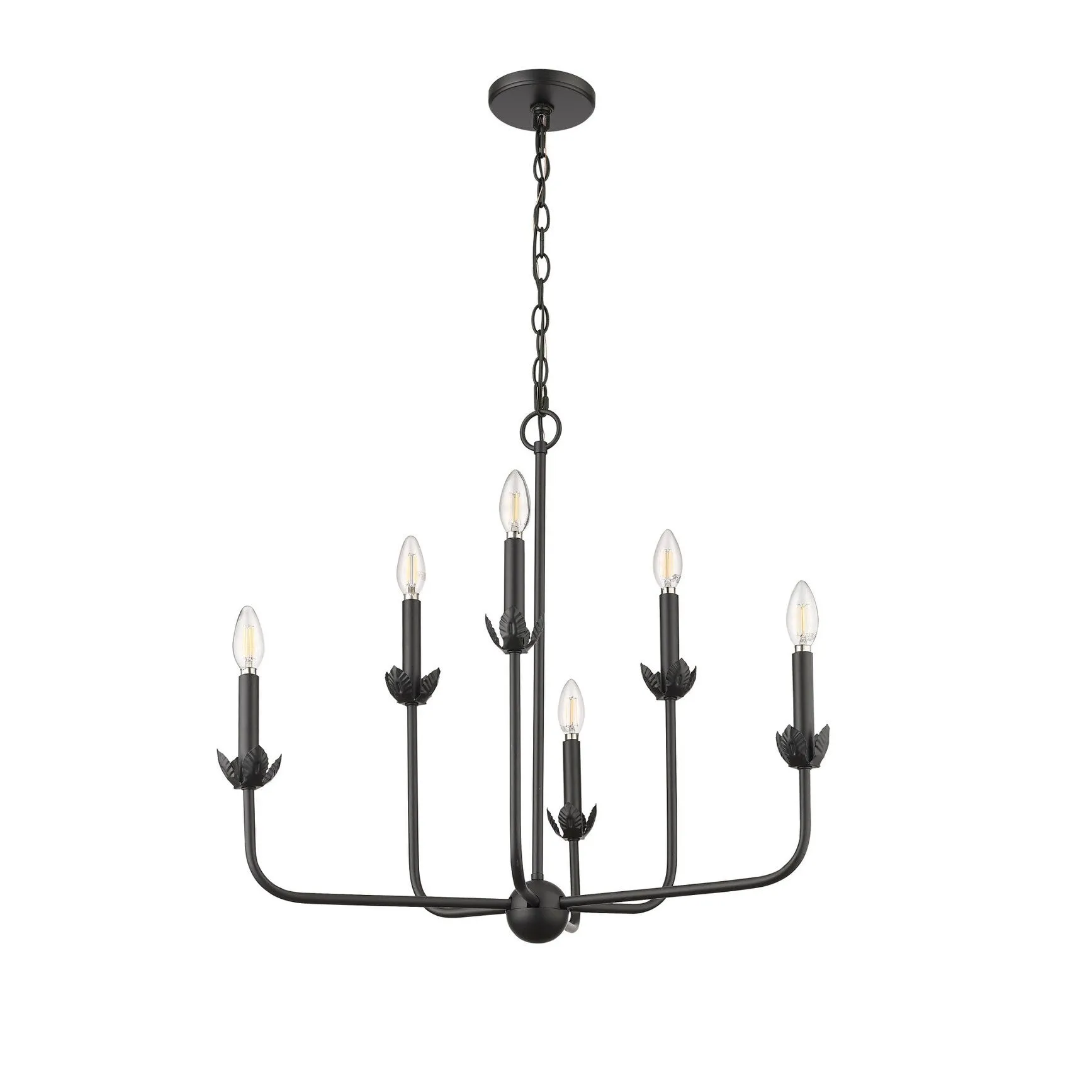 Millennium Lighting 29706 Freesia 6 Light 26 Wide Taper Candle Style