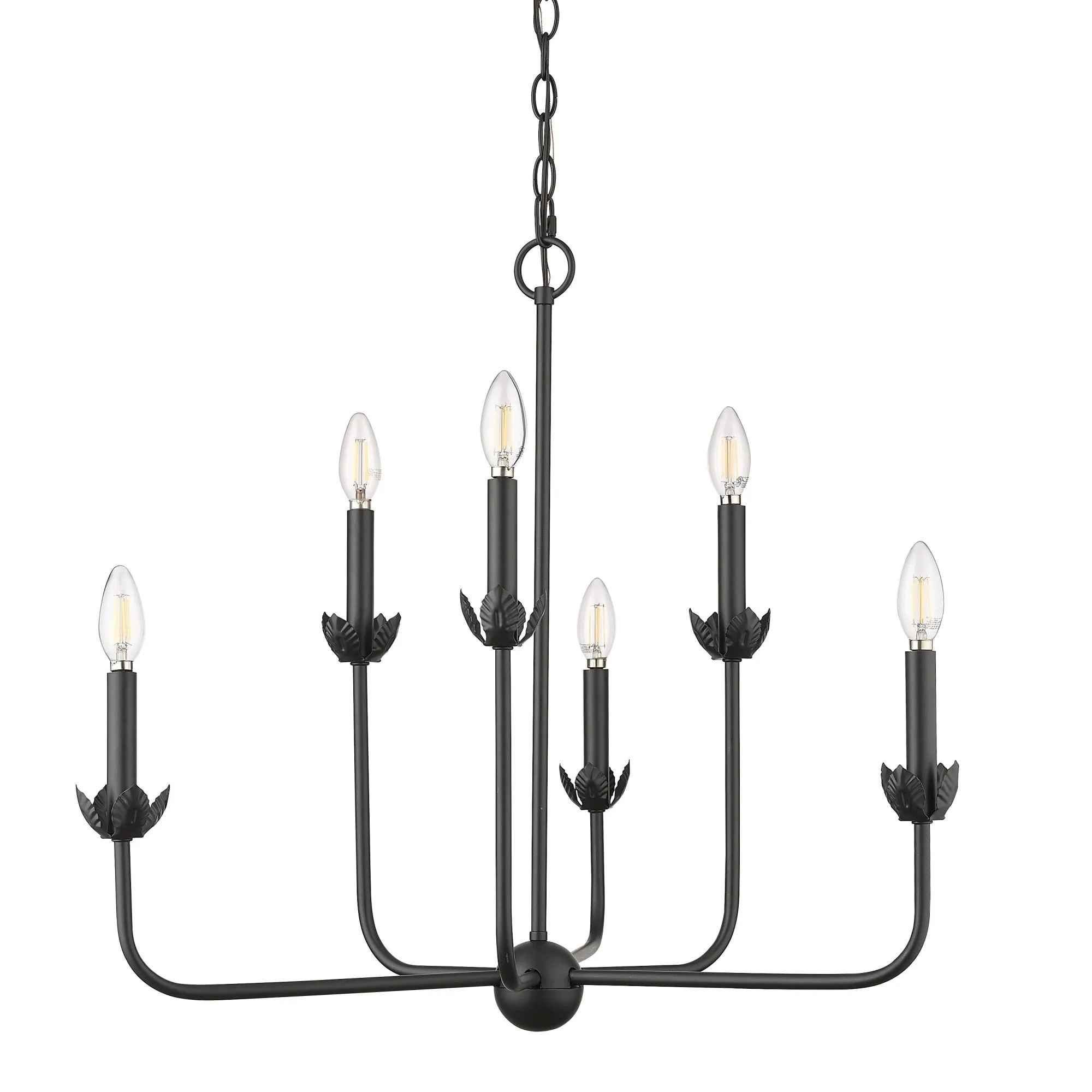 Millennium Lighting 29706 Freesia 6 Light 26 Wide Taper Candle Style