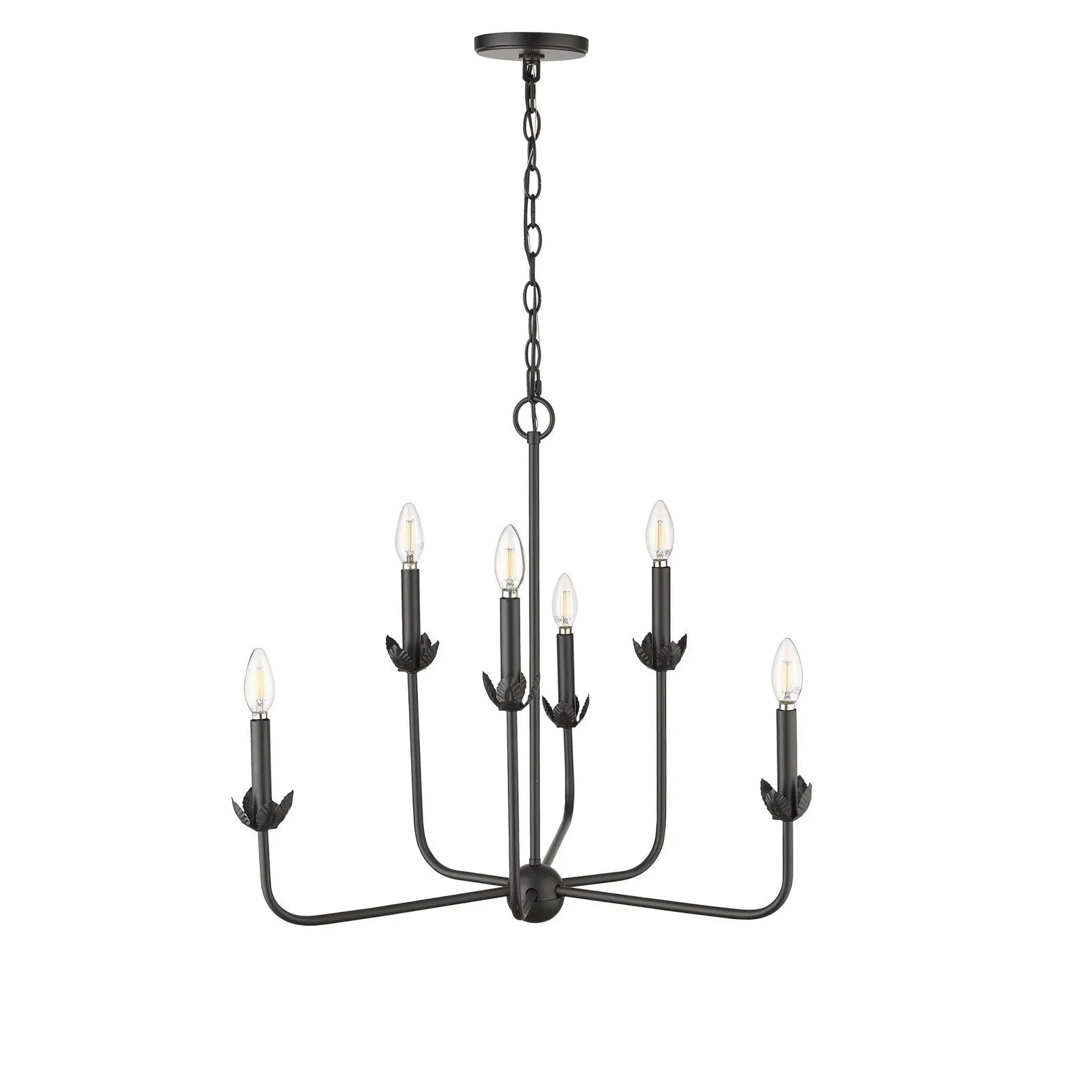 Millennium Lighting 29706 Freesia 6 Light 26 Wide Taper Candle Style