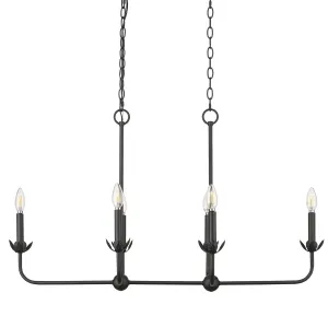 Millennium Lighting 29806 Freesia 6 Light 36 Wide Taper Candle Style
