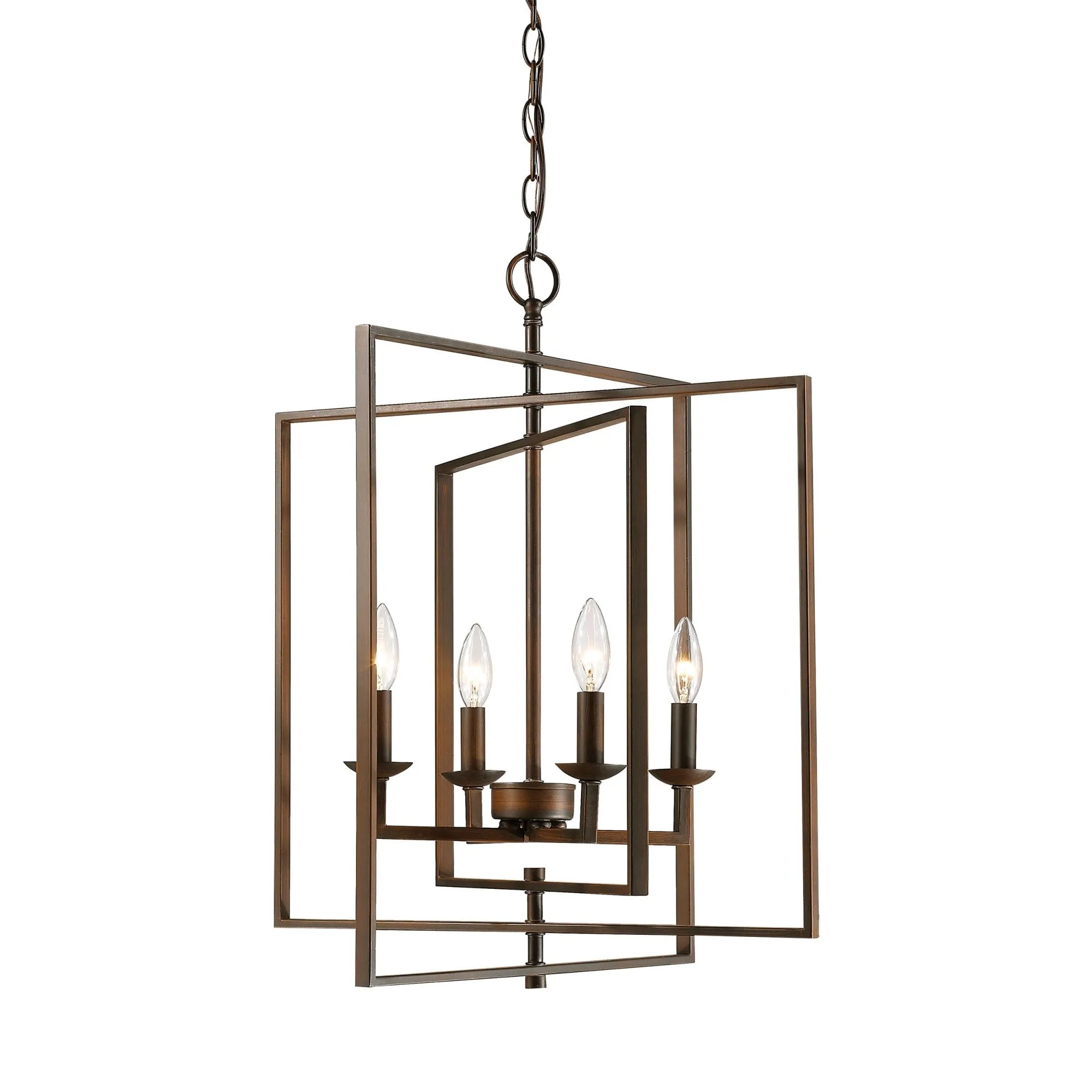 Millennium Lighting 4 Light 20 Wide Geometric Chandelier