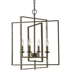Millennium Lighting 4 Light 20 Wide Geometric Chandelier