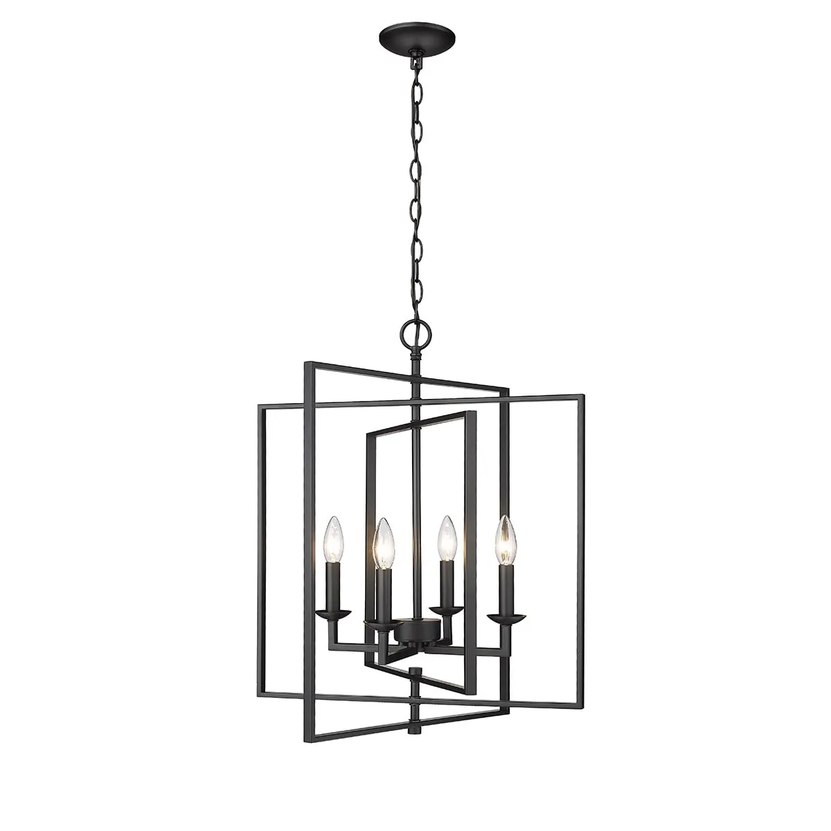 Millennium Lighting 4 Light 20 Wide Geometric Chandelier