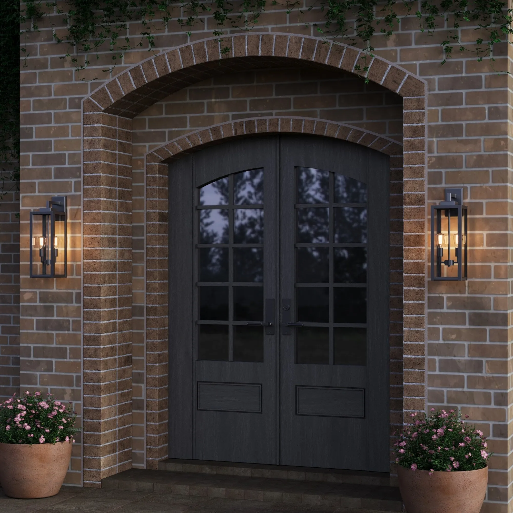Millennium Lighting 60092 Atless 2 Light 24 Tall Outdoor Wall Sconce