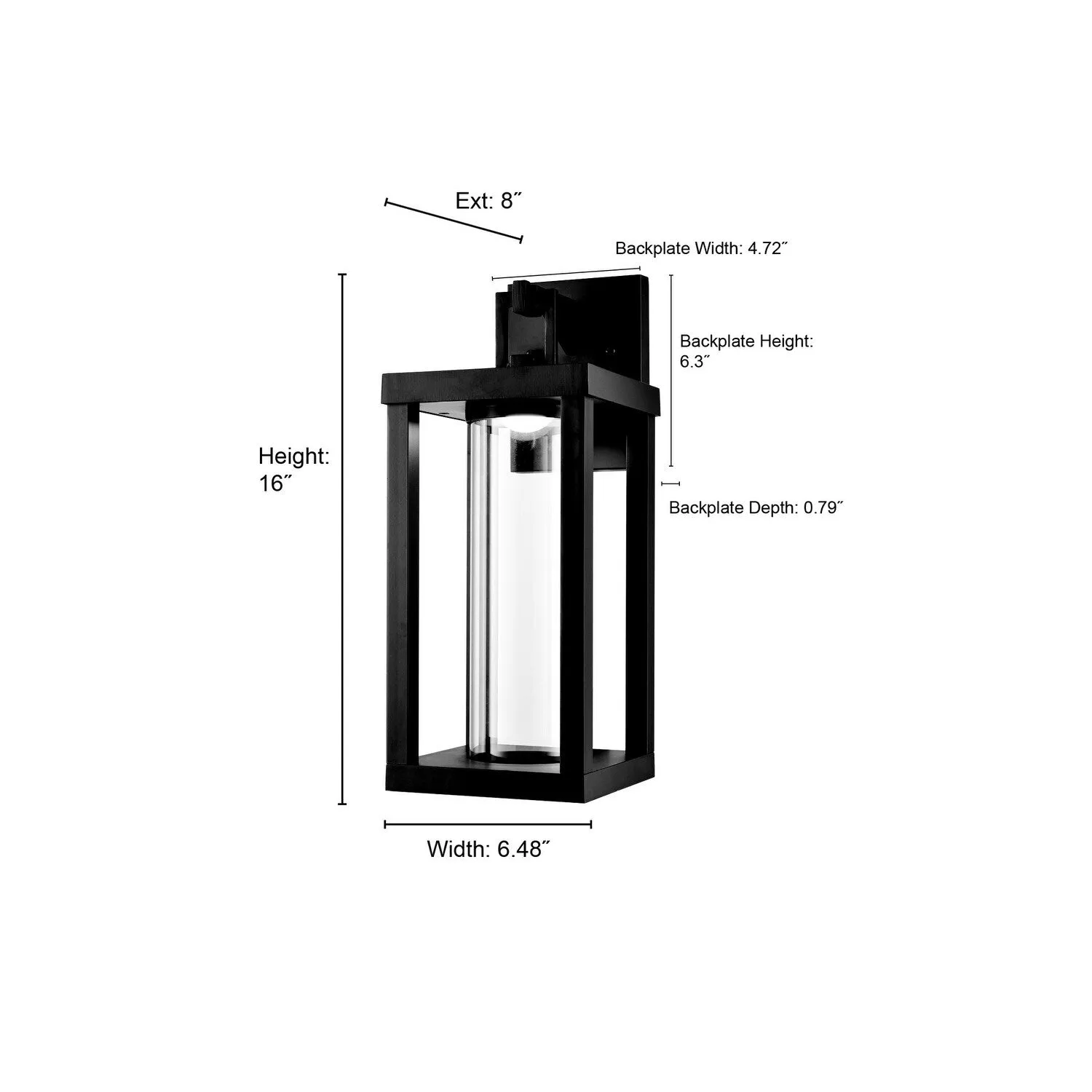 Millennium Lighting 89103 Dumont 19 Tall Outdoor Wall Sconce