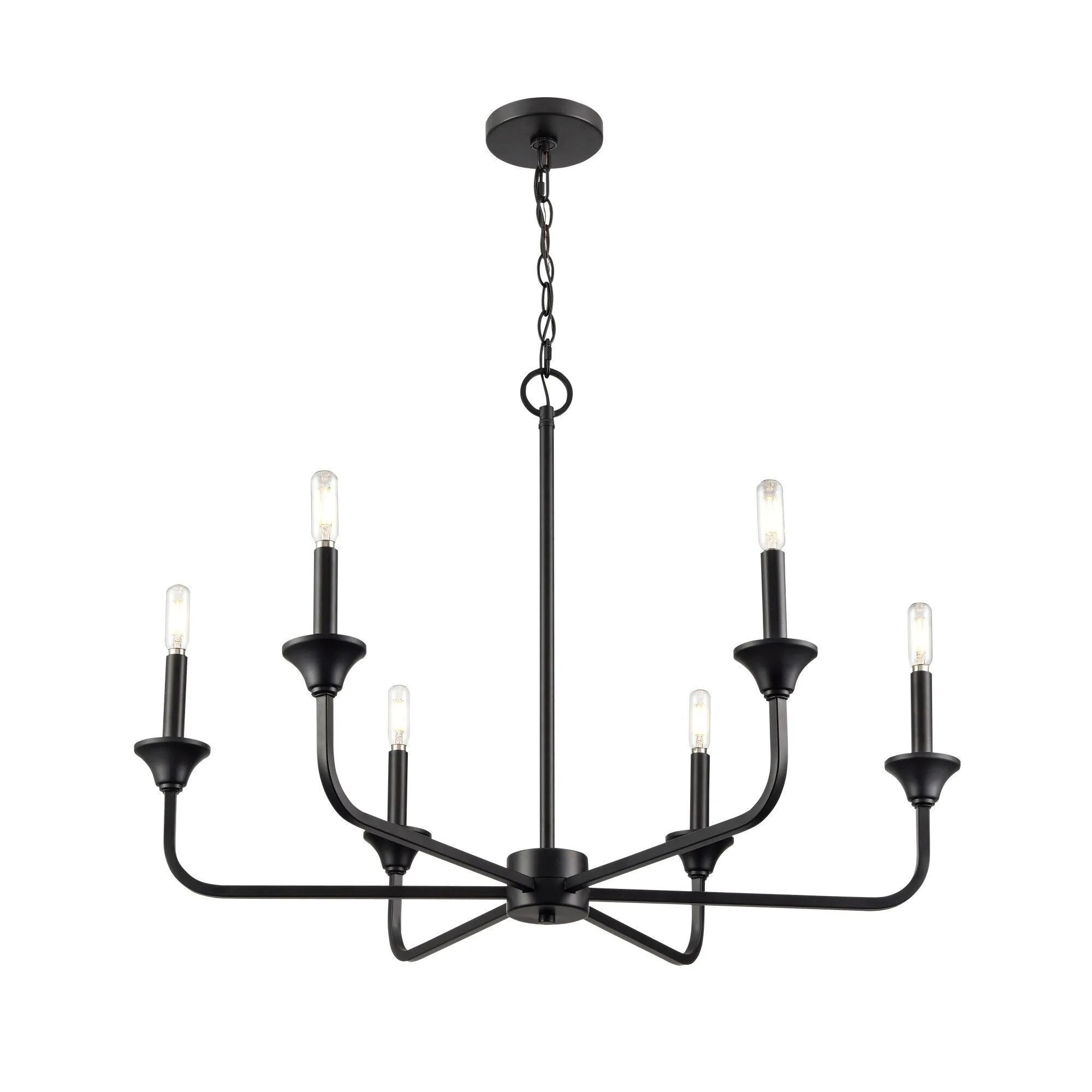 Millennium Lighting 97326 Herring 6 Light 32 Wide Taper Candle Style