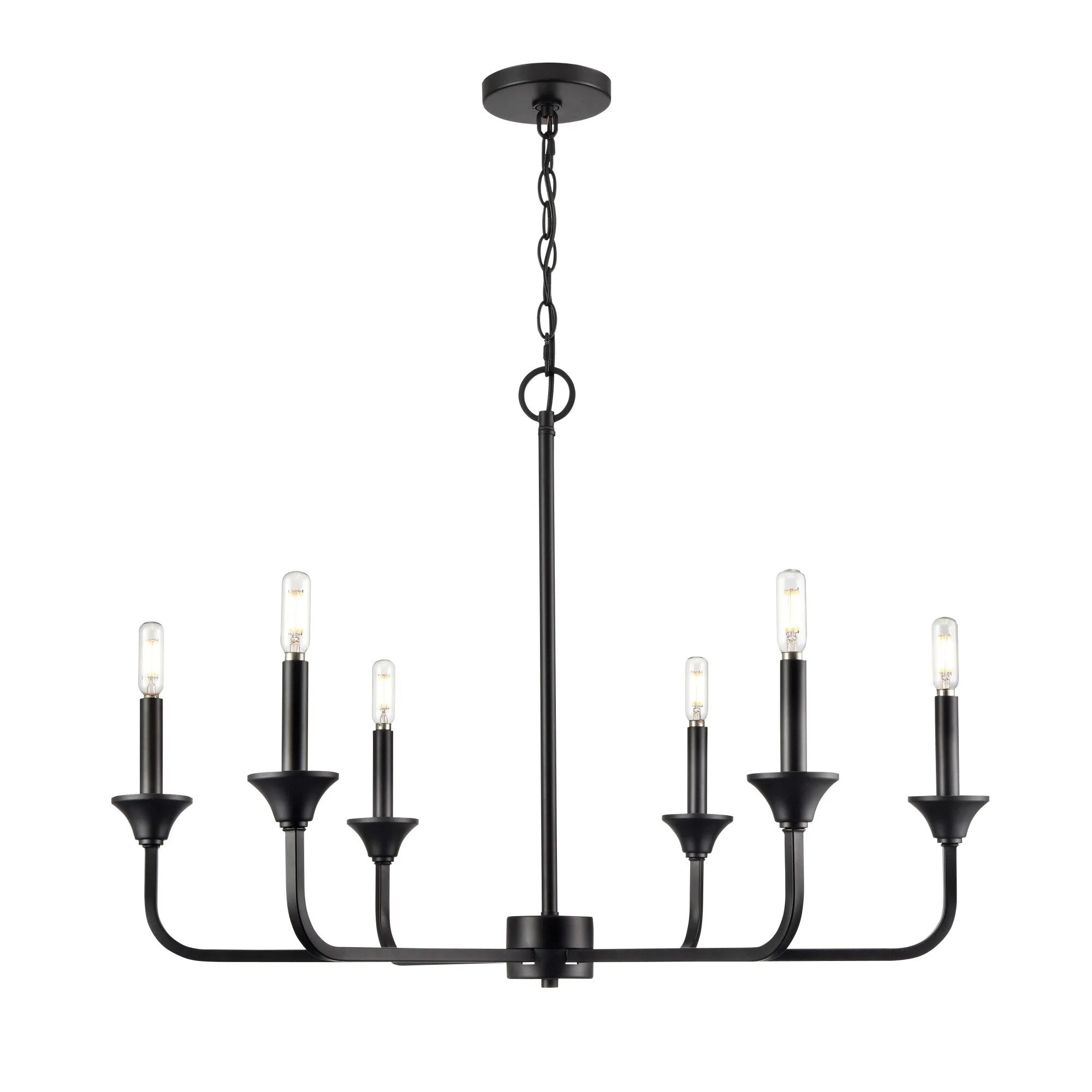 Millennium Lighting 97326 Herring 6 Light 32 Wide Taper Candle Style