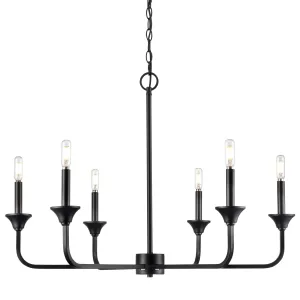 Millennium Lighting 97326 Herring 6 Light 32 Wide Taper Candle Style
