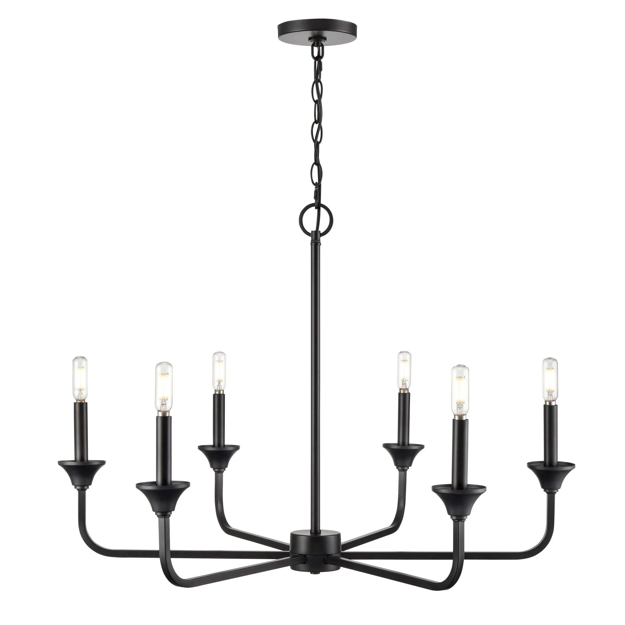 Millennium Lighting 97326 Herring 6 Light 32 Wide Taper Candle Style