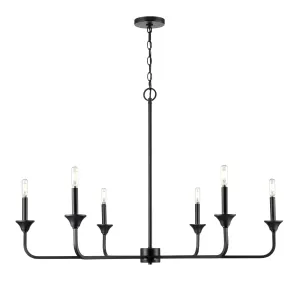 Millennium Lighting 97426 Herring 6 Light 42 Wide Taper Candle Style