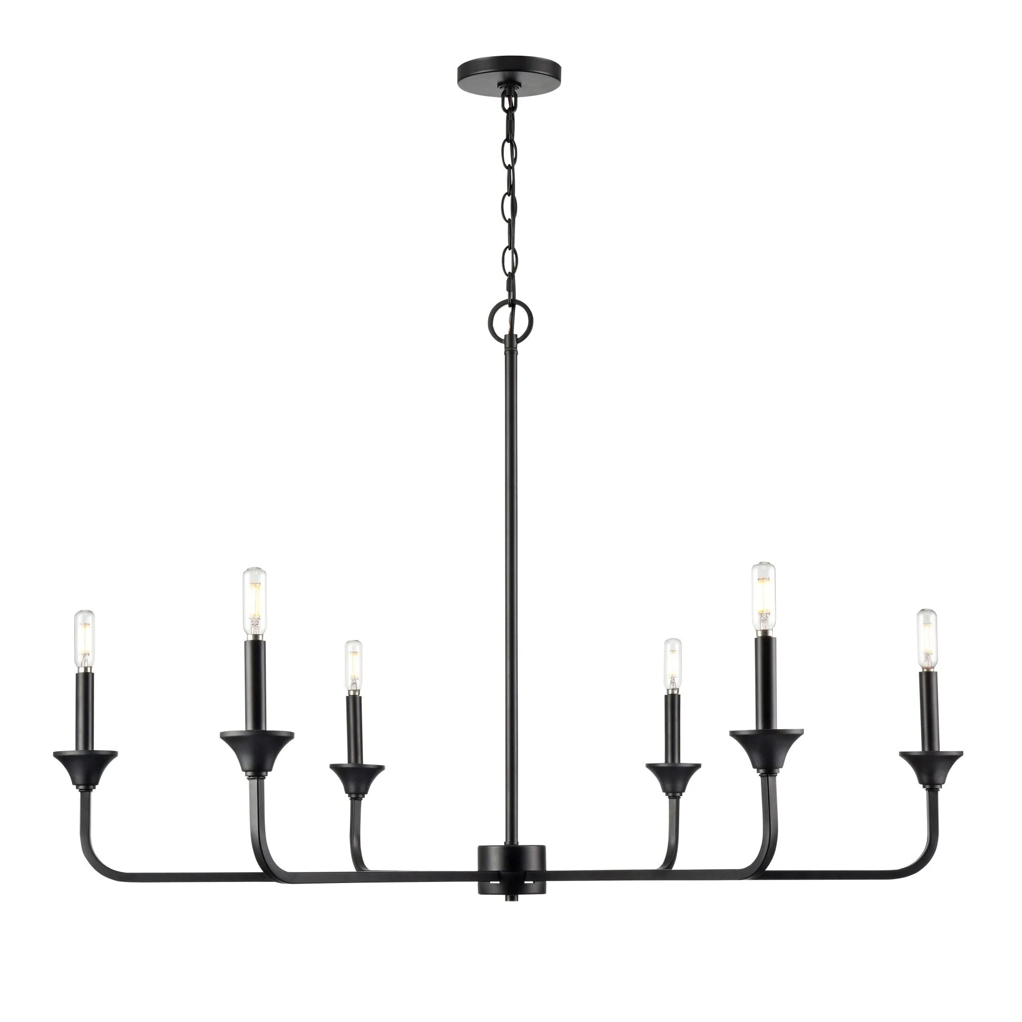 Millennium Lighting 97426 Herring 6 Light 42 Wide Taper Candle Style